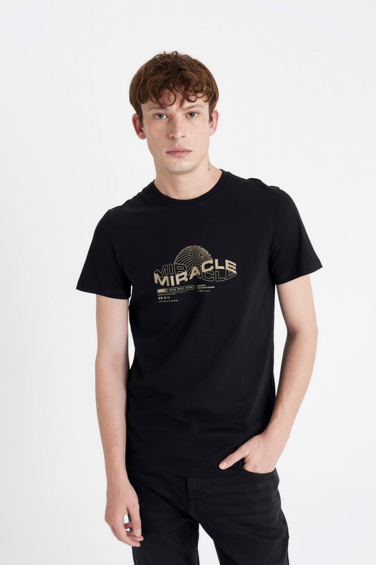 تی شرت مردانه دفاکتو | C6915AX24SM Defacto - Image 3