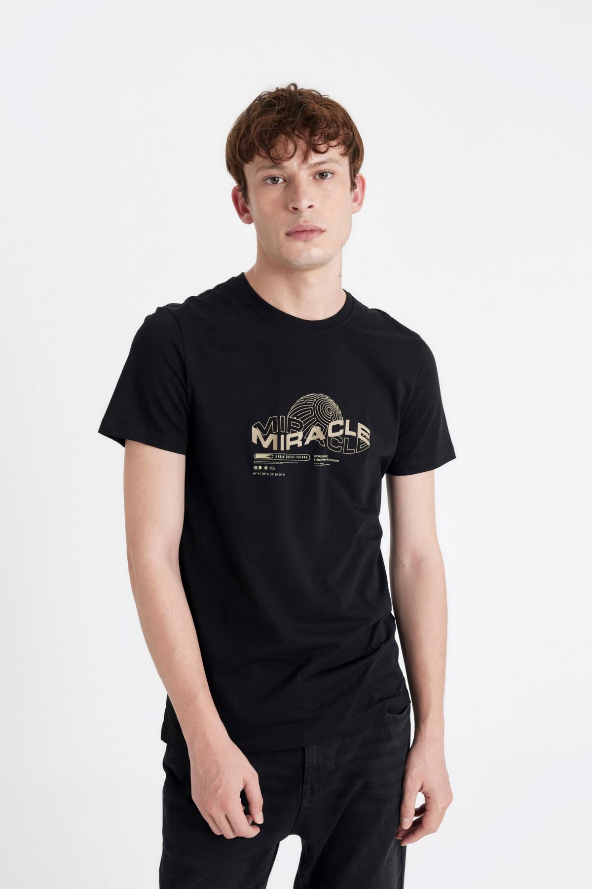 تی شرت مردانه دفاکتو | C6915AX24SM Defacto - Image 4