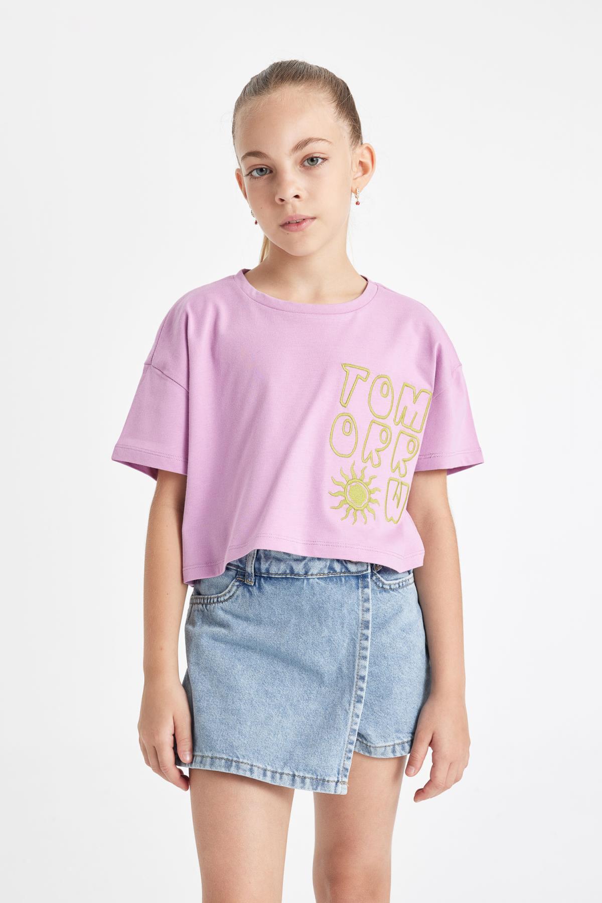 تی شرت دخترانه دفاکتو | C4506A824SM Defacto - Image 5