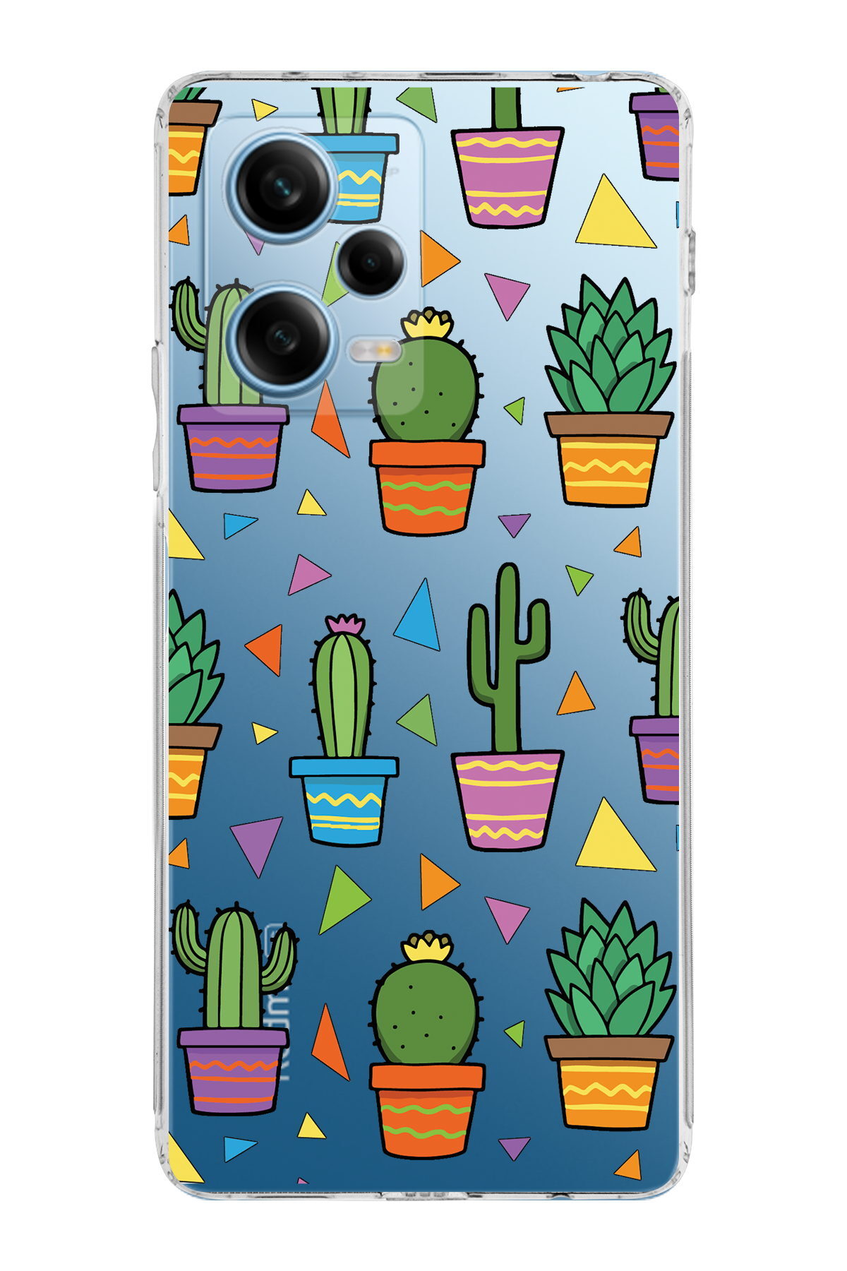 Xiaomi Redmi Note 12 Pro 5G ile Uyumlu 1mm Slim Fit Water Color 4 Baskılı Şeffaf  Kılıf