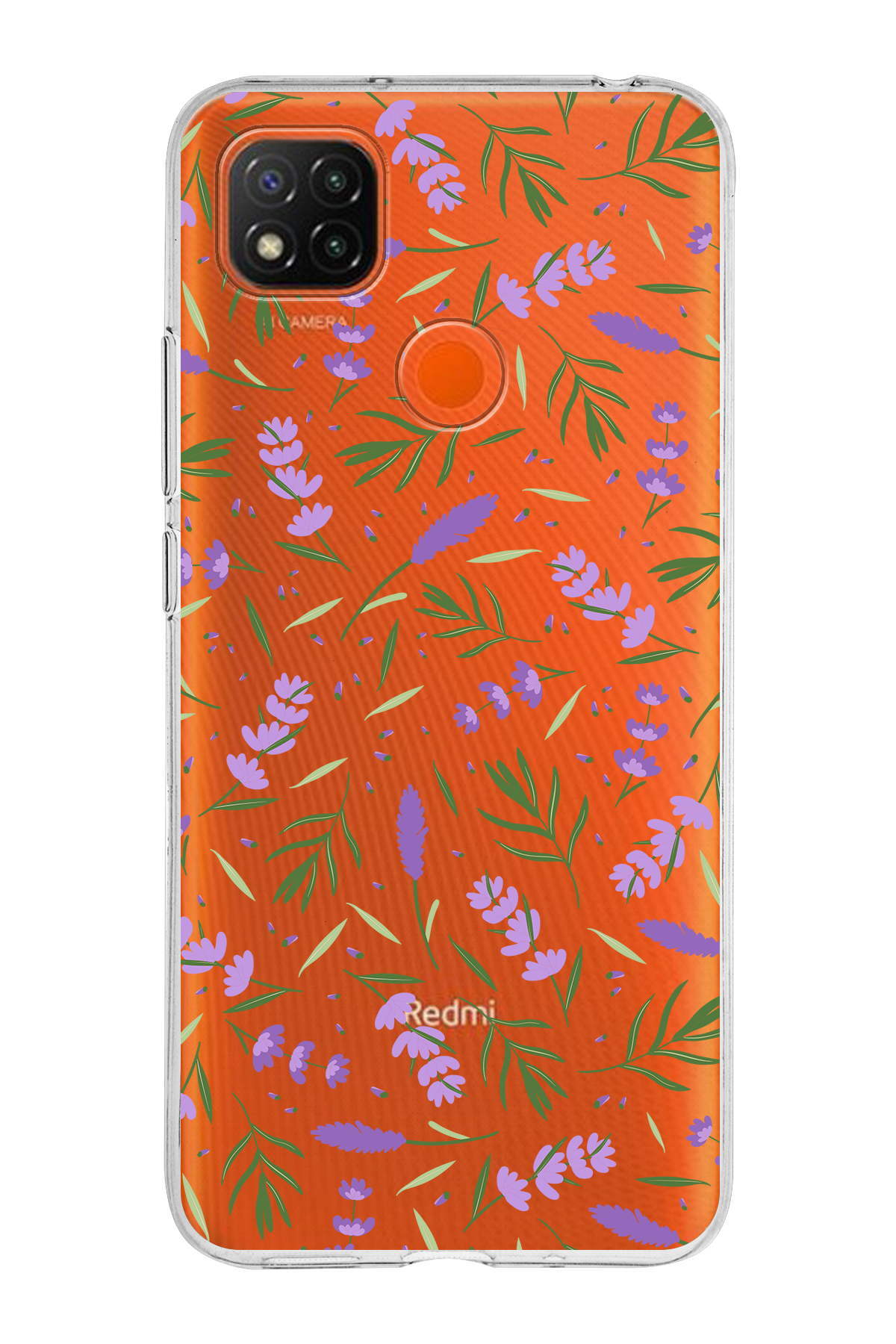 Xiaomi Redmi 9C ile Uyumlu 1mm Slim Fit Water Color 3 Baskılı Şeffaf  Kılıf