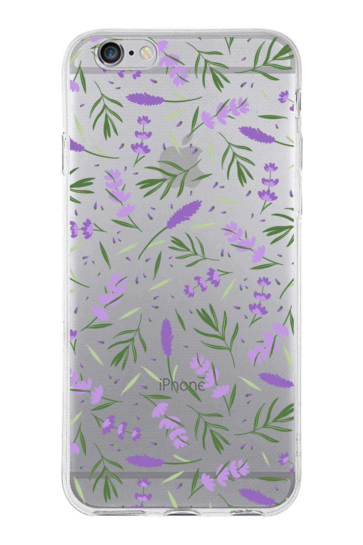 Apple  iPhone 6 Plus ile Uyumlu 1mm Slim Fit Water Color 3 Baskılı Şeffaf  Kılıf