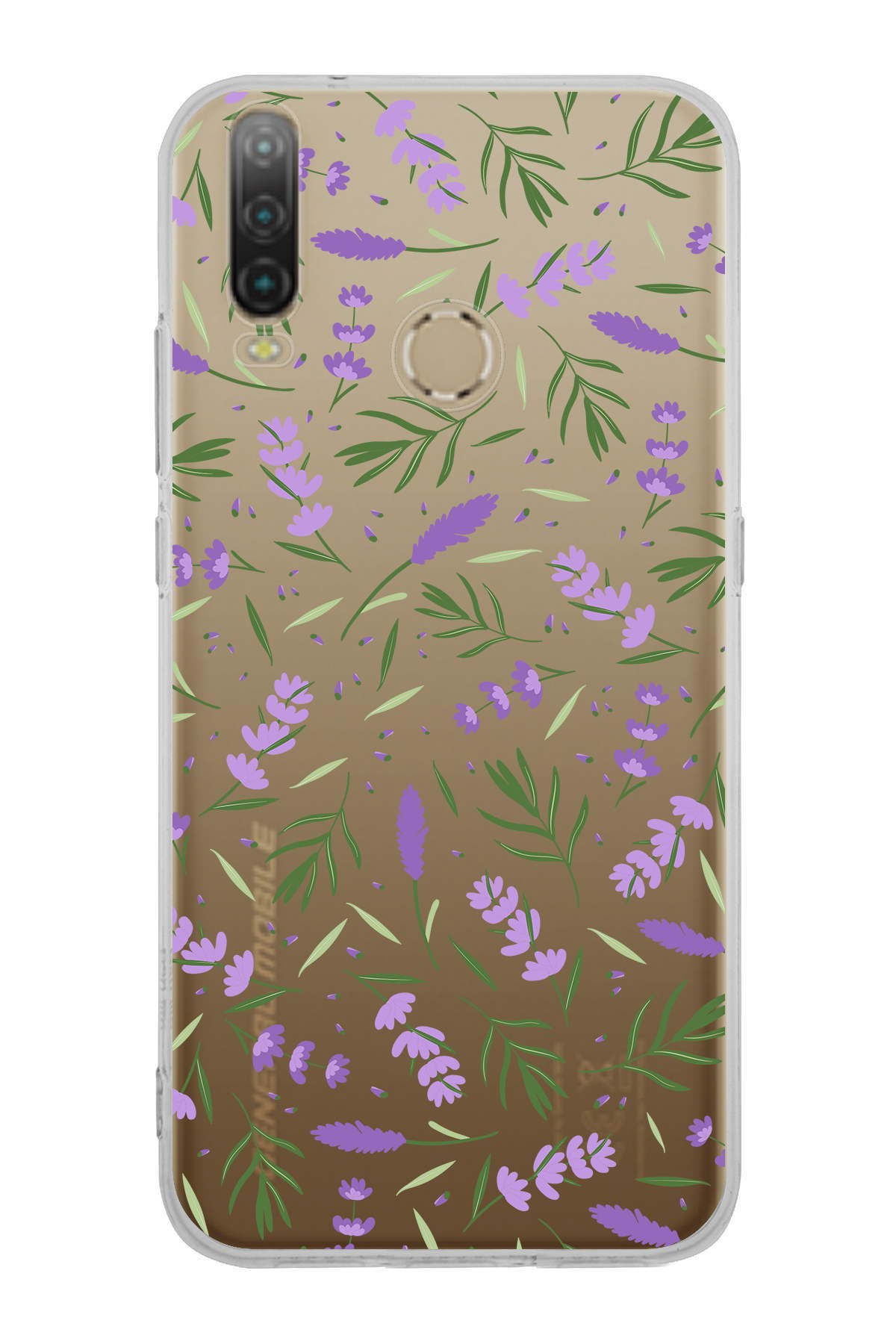 General Mobile GM 10 ile Uyumlu 1mm Slim Fit Water Color 3 Baskılı Şeffaf  Kılıf