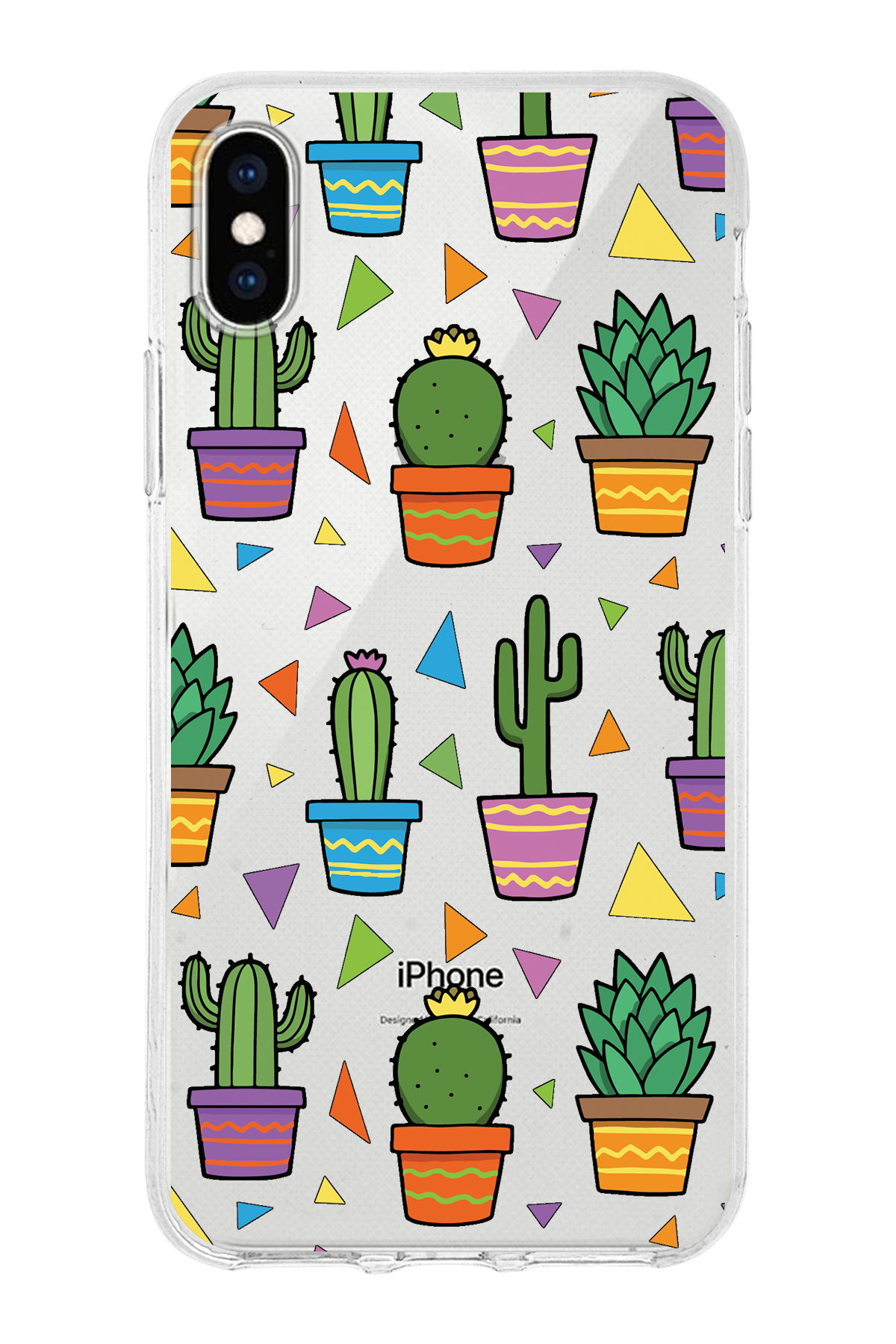 Apple  iPhone XS Max ile Uyumlu 1mm Slim Fit Water Color 4 Baskılı Şeffaf  Kılıf