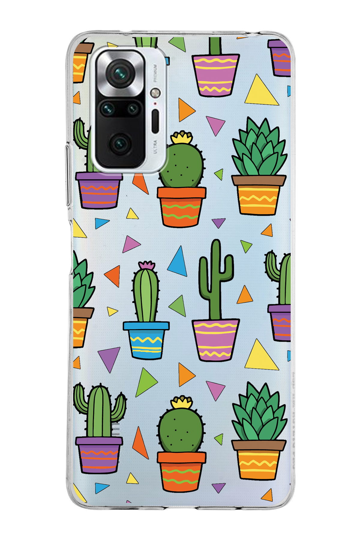 Xiaomi Redmi Note 10 Pro ile Uyumlu 1mm Slim Fit Water Color 4 Baskılı Şeffaf  Kılıf