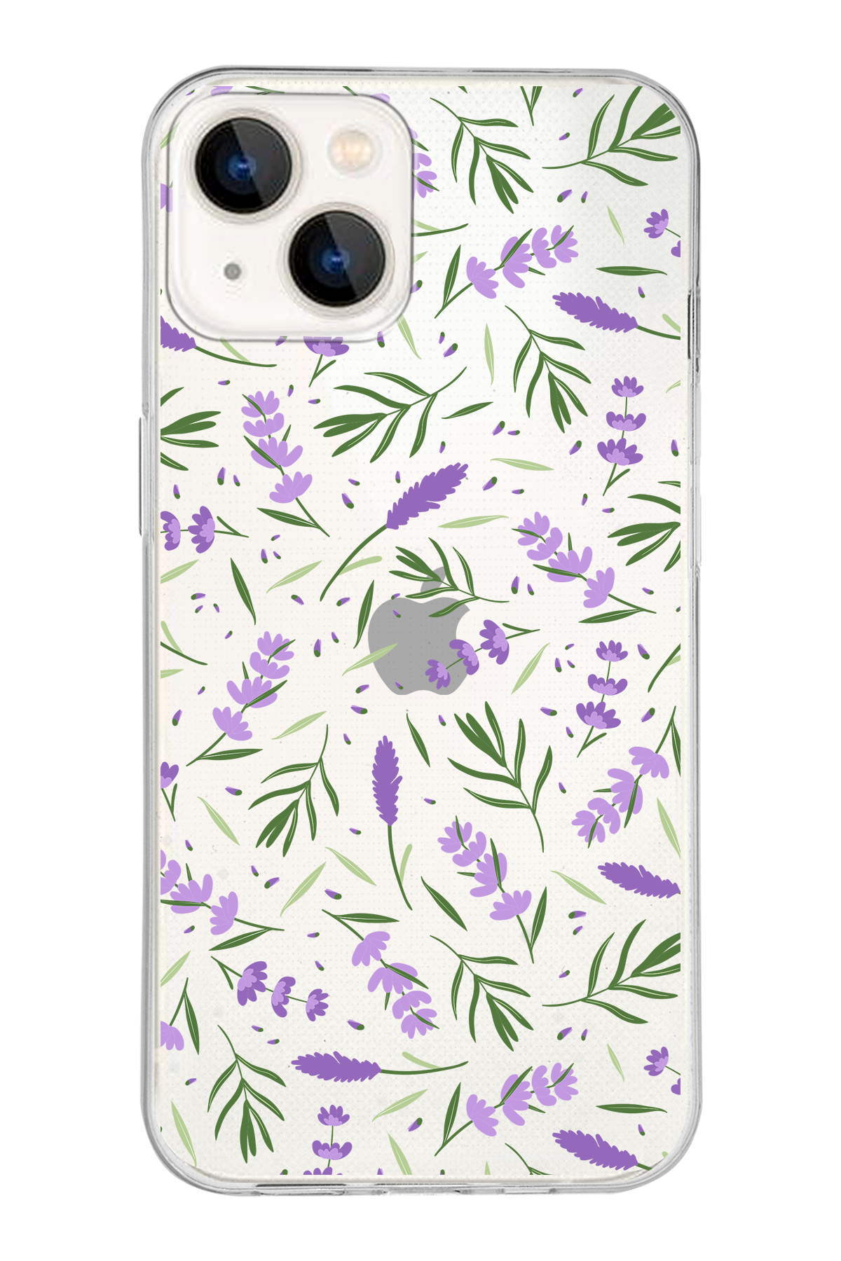 Apple  iPhone 13 Mini ile Uyumlu 1mm Slim Fit Water Color 3 Baskılı Şeffaf  Kılıf