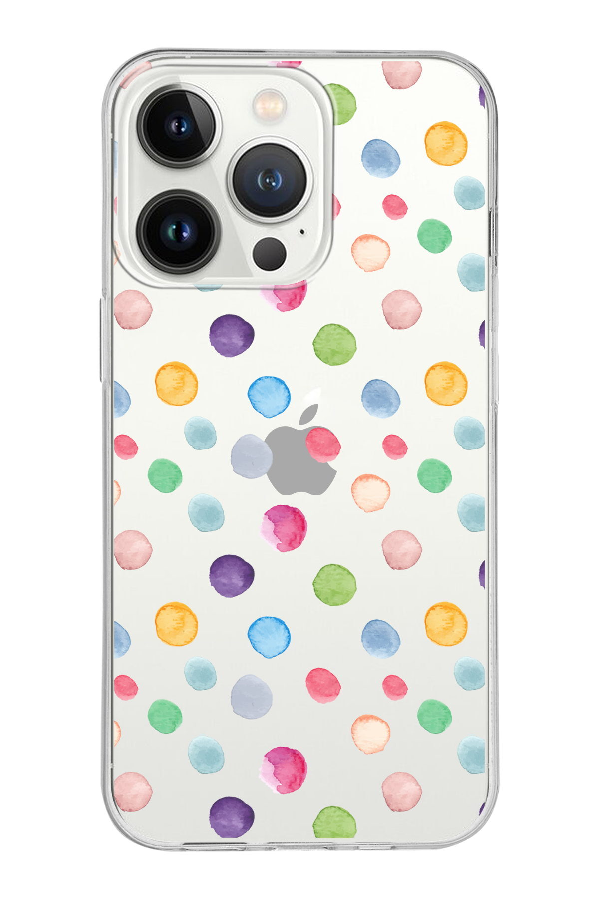 Apple  iPhone 13 Pro Max ile Uyumlu 1mm Slim Fit Water Color 6 Baskılı Şeffaf  Kılıf