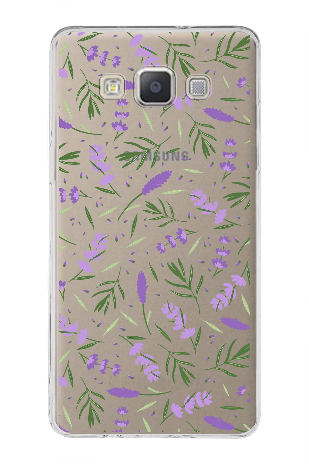 Samsung Galaxy A5 2015 ile Uyumlu 1mm Slim Fit Water Color 3 Baskılı Şeffaf  Kılıf