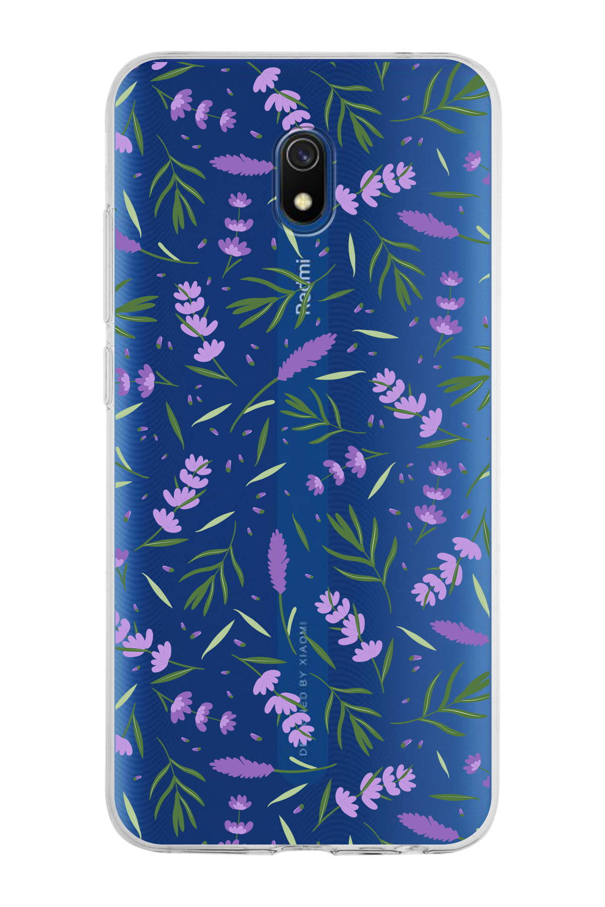 Xiaomi Redmi 8A ile Uyumlu 1mm Slim Fit Water Color 3 Baskılı Şeffaf  Kılıf