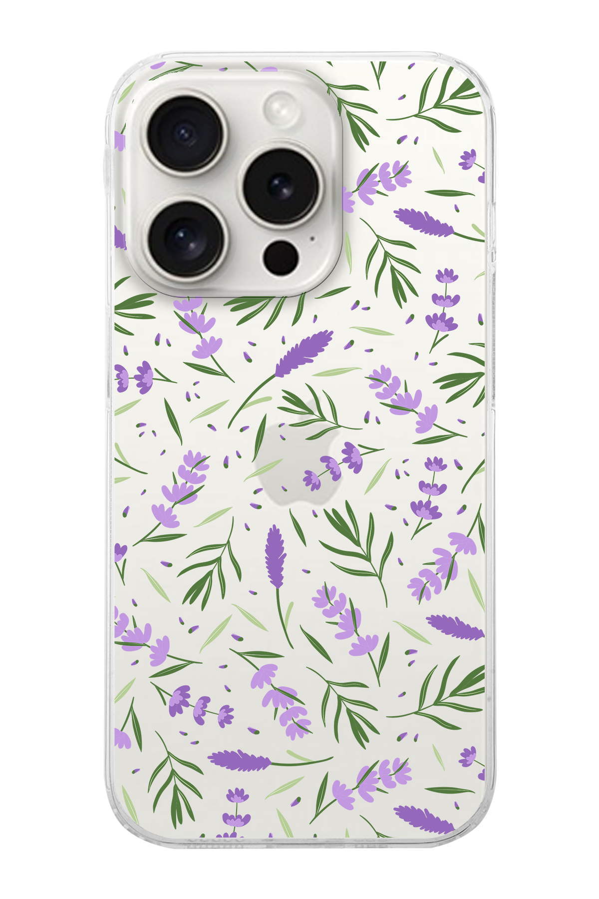 Apple  iPhone 15 Pro ile Uyumlu 1mm Slim Fit Water Color 3 Baskılı Şeffaf  Kılıf