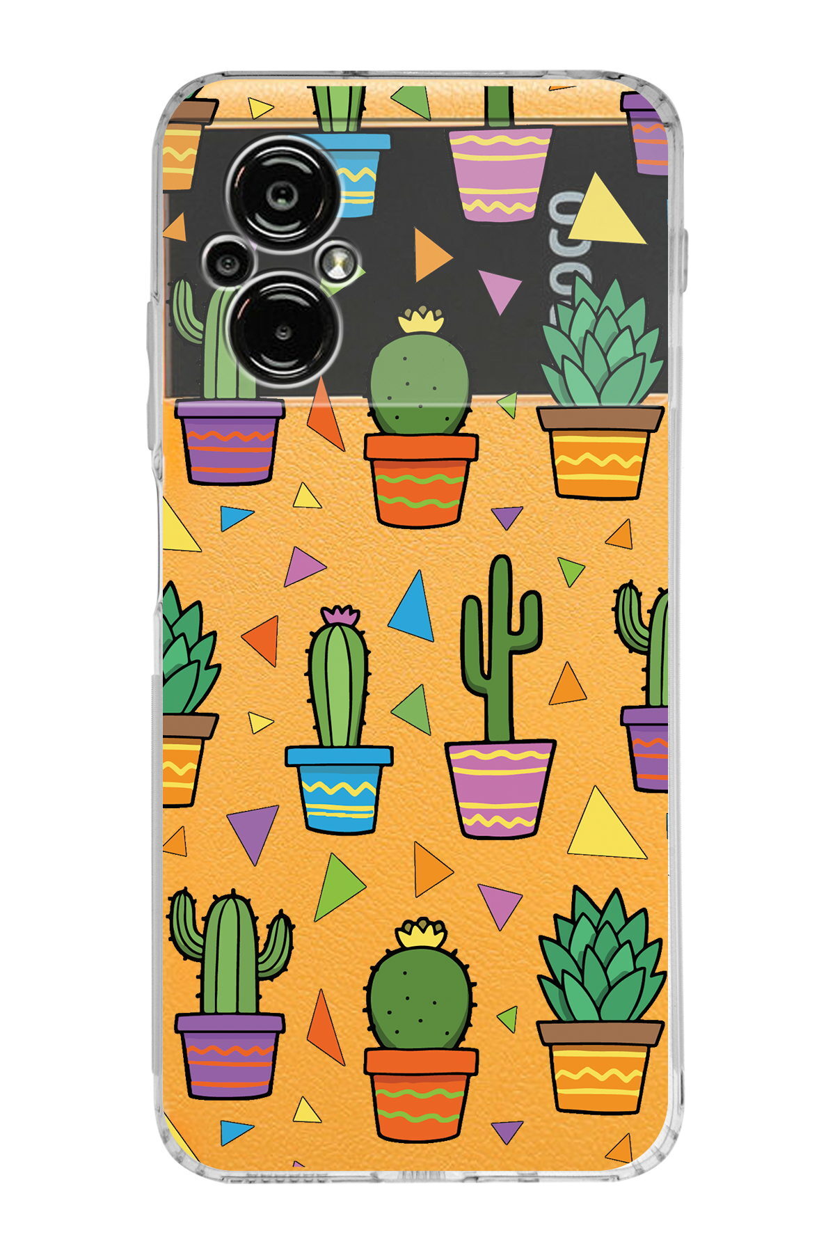 Xiaomi Poco M5 ile Uyumlu 1mm Slim Fit Water Color 4 Baskılı Şeffaf  Kılıf