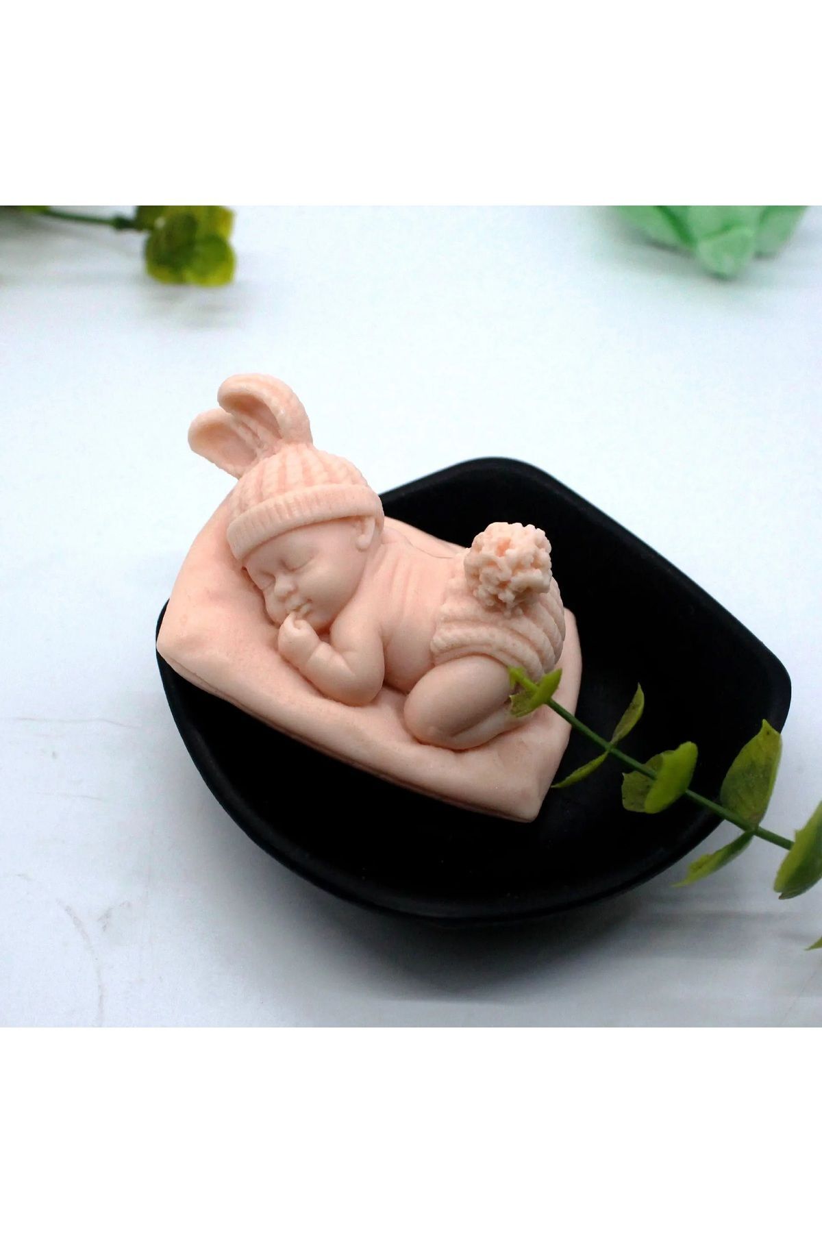 HogART Design Yastıklı Tavşan Bebek Sabun Mum & Kokulutaş Silikon Kalıbı fotoğrafı 2 (önizleme)