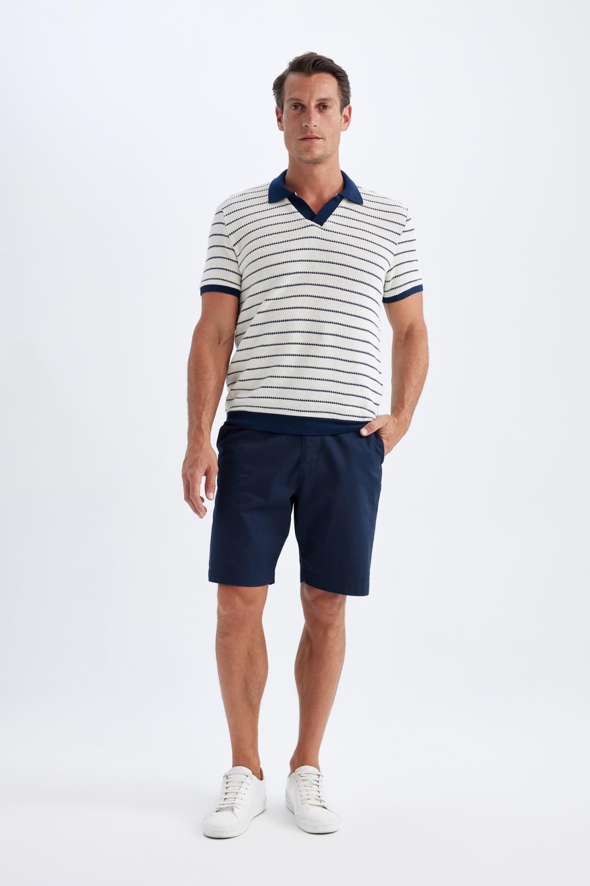 پولوشرت مردانه دفاکتو | C4150AX24SM Defacto - Image 2