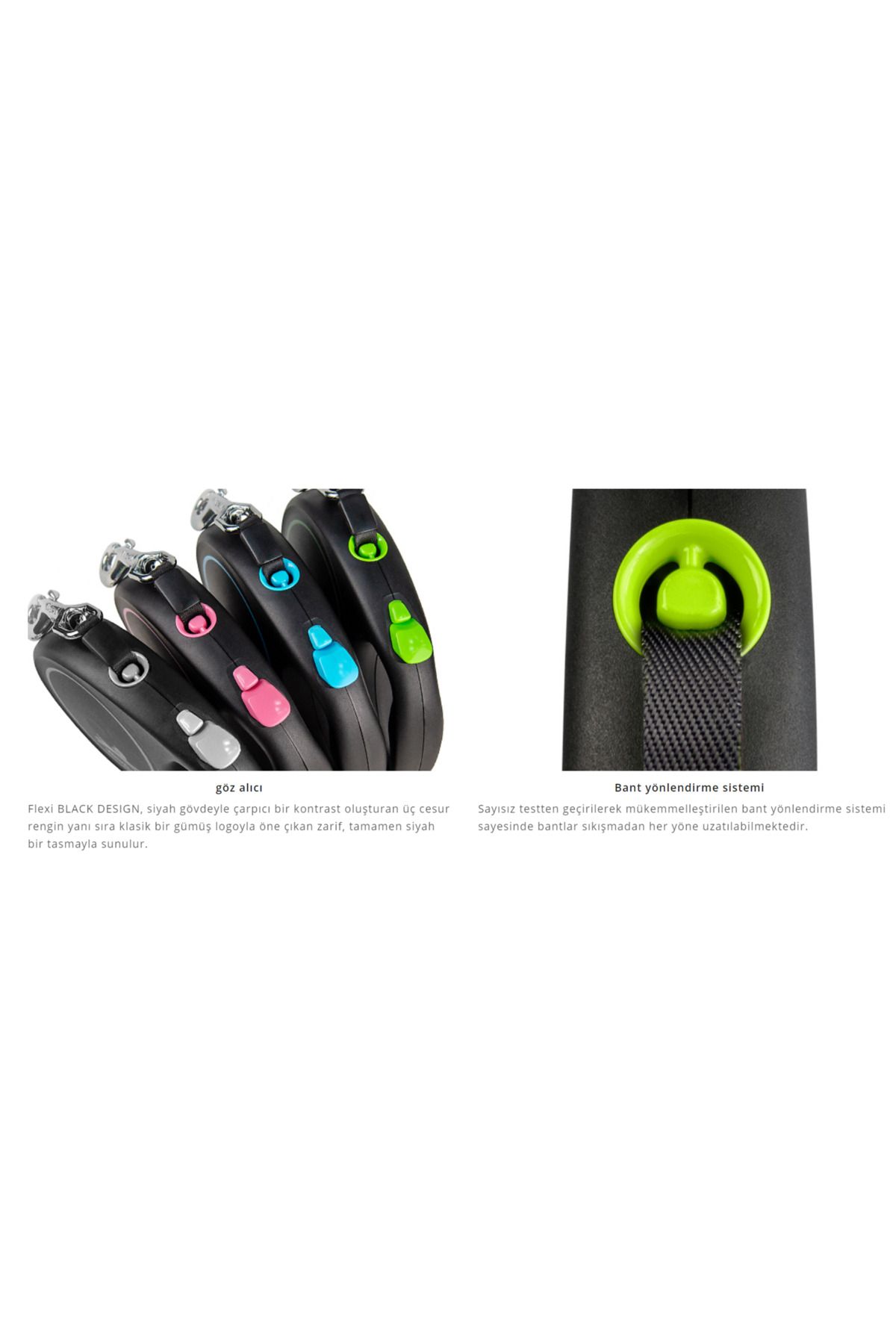 Flexi-Extending Walking Collar - Black Design Strip 7
