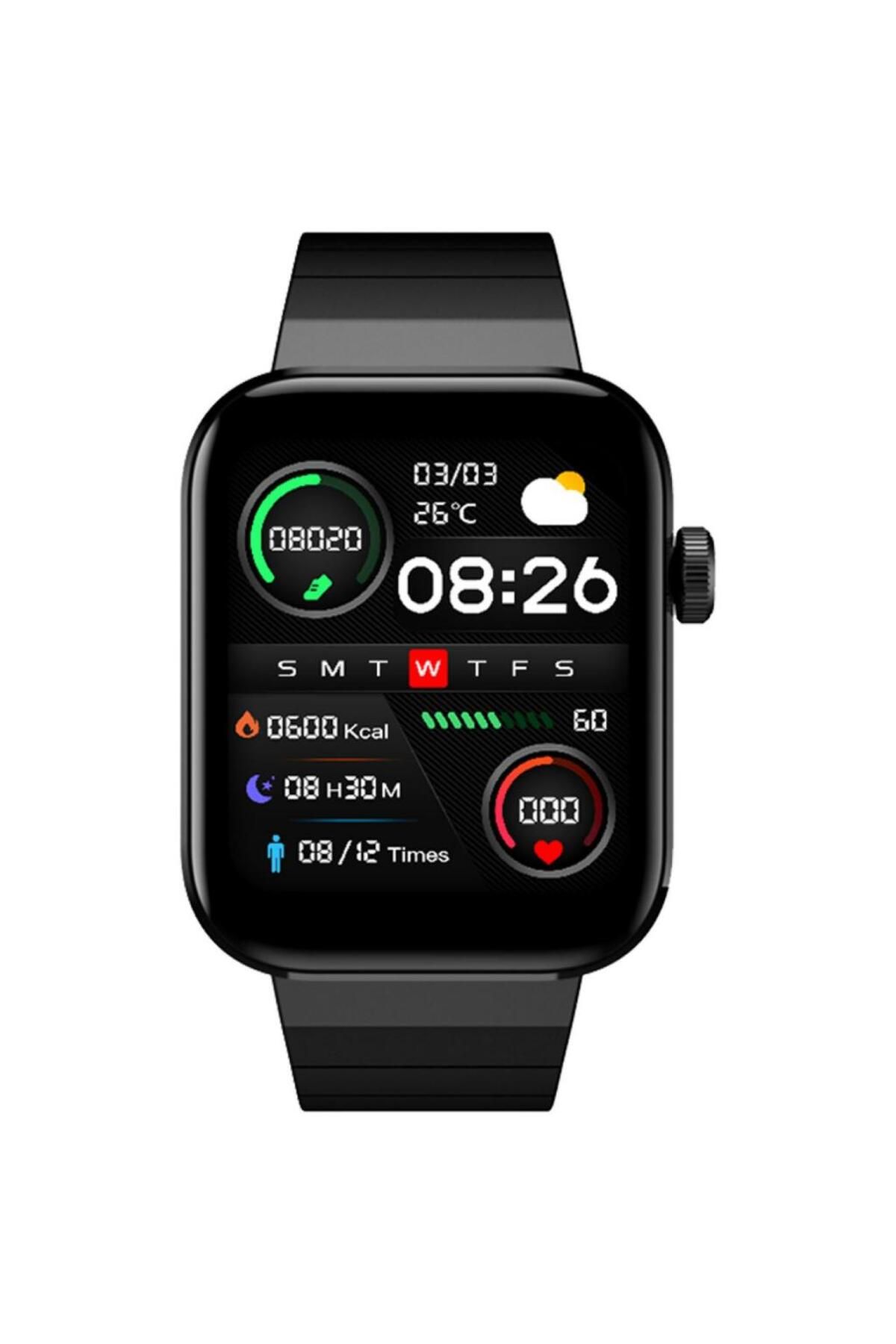 Mibro Watch T1 1.6 Inç Amoled Hd Ekran 2 Atm Sesli Görüşme Özellikli Akıllı Saat Siyah