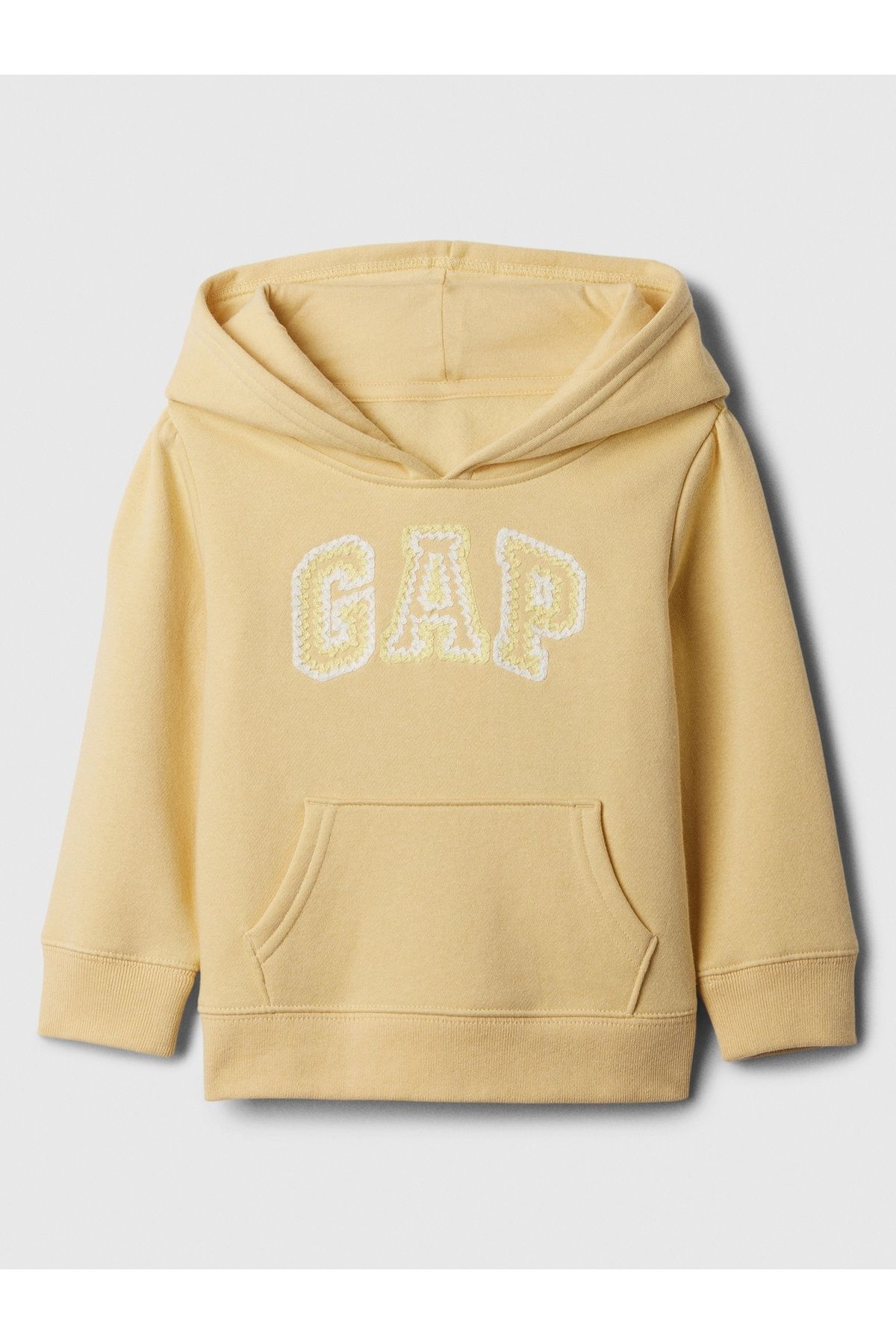 GAP Baby Girl Желтый свитшот из флисовой ткани с логотипом Gap 862124