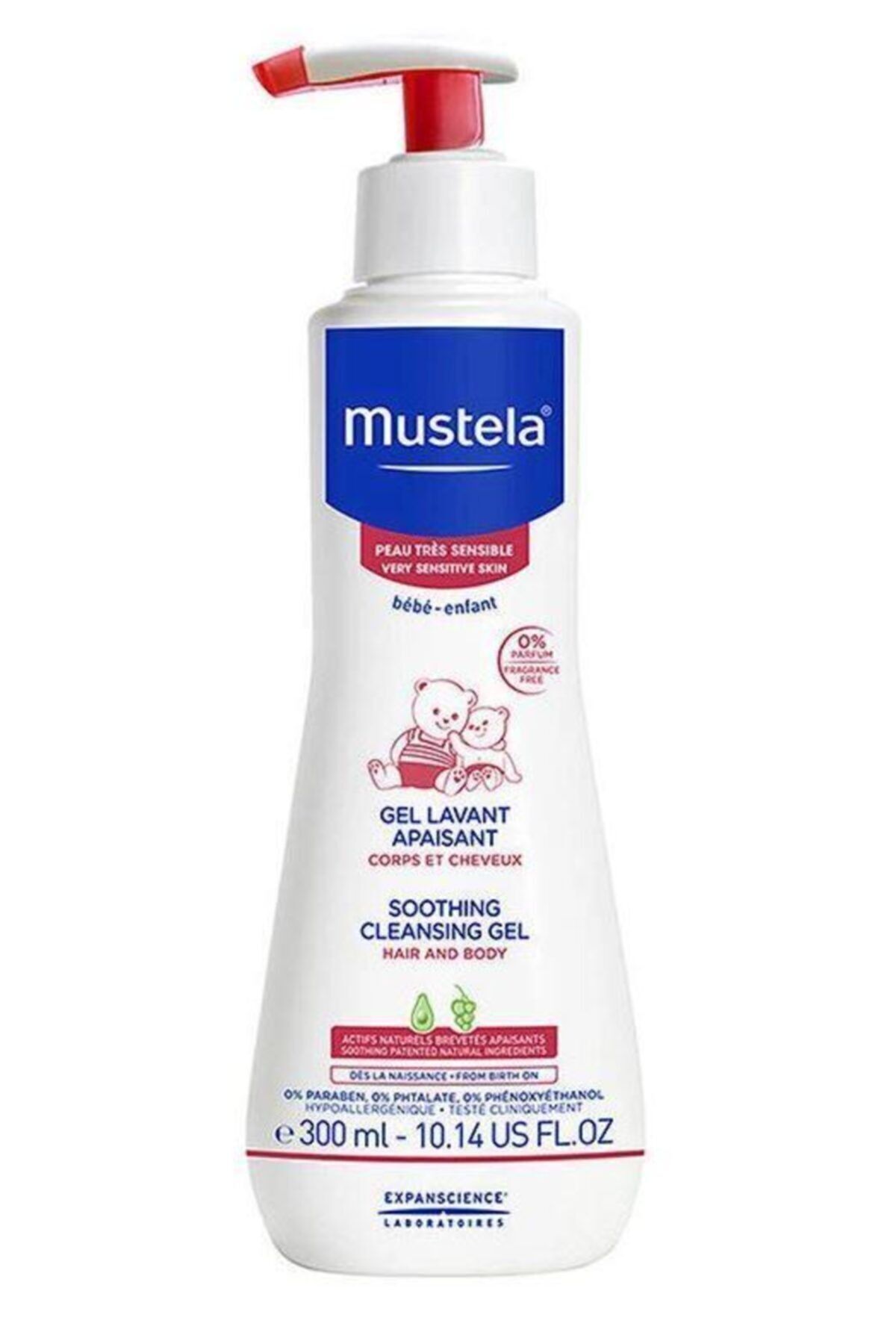 Mustela Soothing Cleansing Gel 300 мл — Детский шампунь для чувствительной кожи TYC00071617375