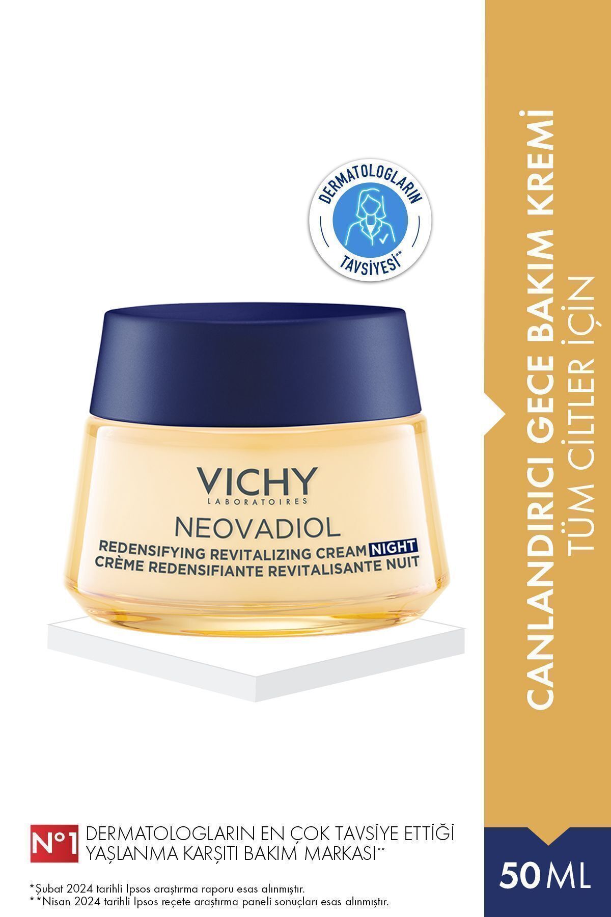 Vichy Neovadiol Reshaping Укрепляющий ночной крем для ухода за кожей 50 мл 3337875774086