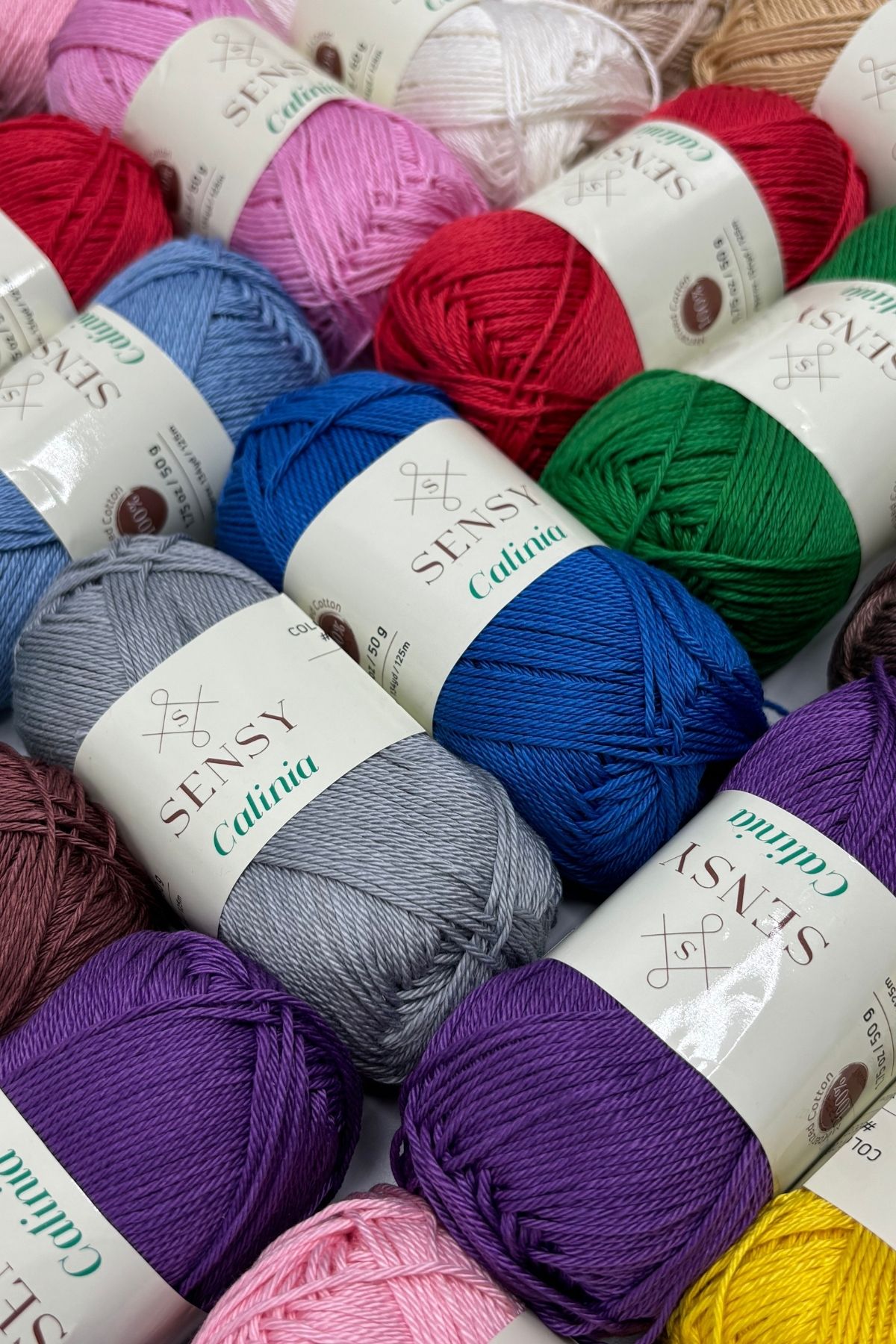 SENSY-Calinia 100% Mercerized Cotton - Σχοινί, Δαντέλα, Κροσέ, Giza Αιγυπτιακό Βαμβάκι Τζιν Μπλε 4