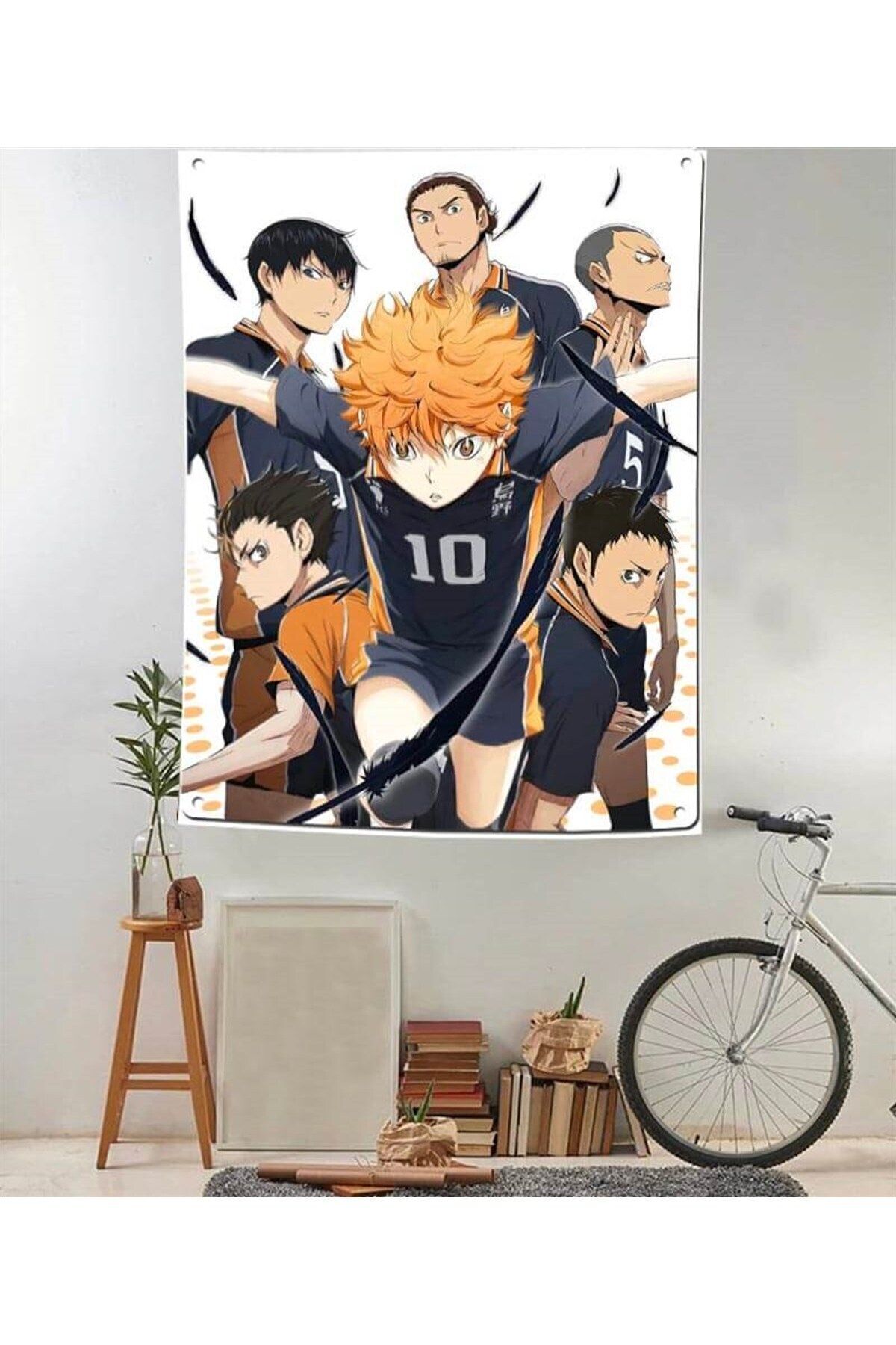 Крот 70 х 100 см аниме Haikyuu брошь значок настенный гобелен KDH163