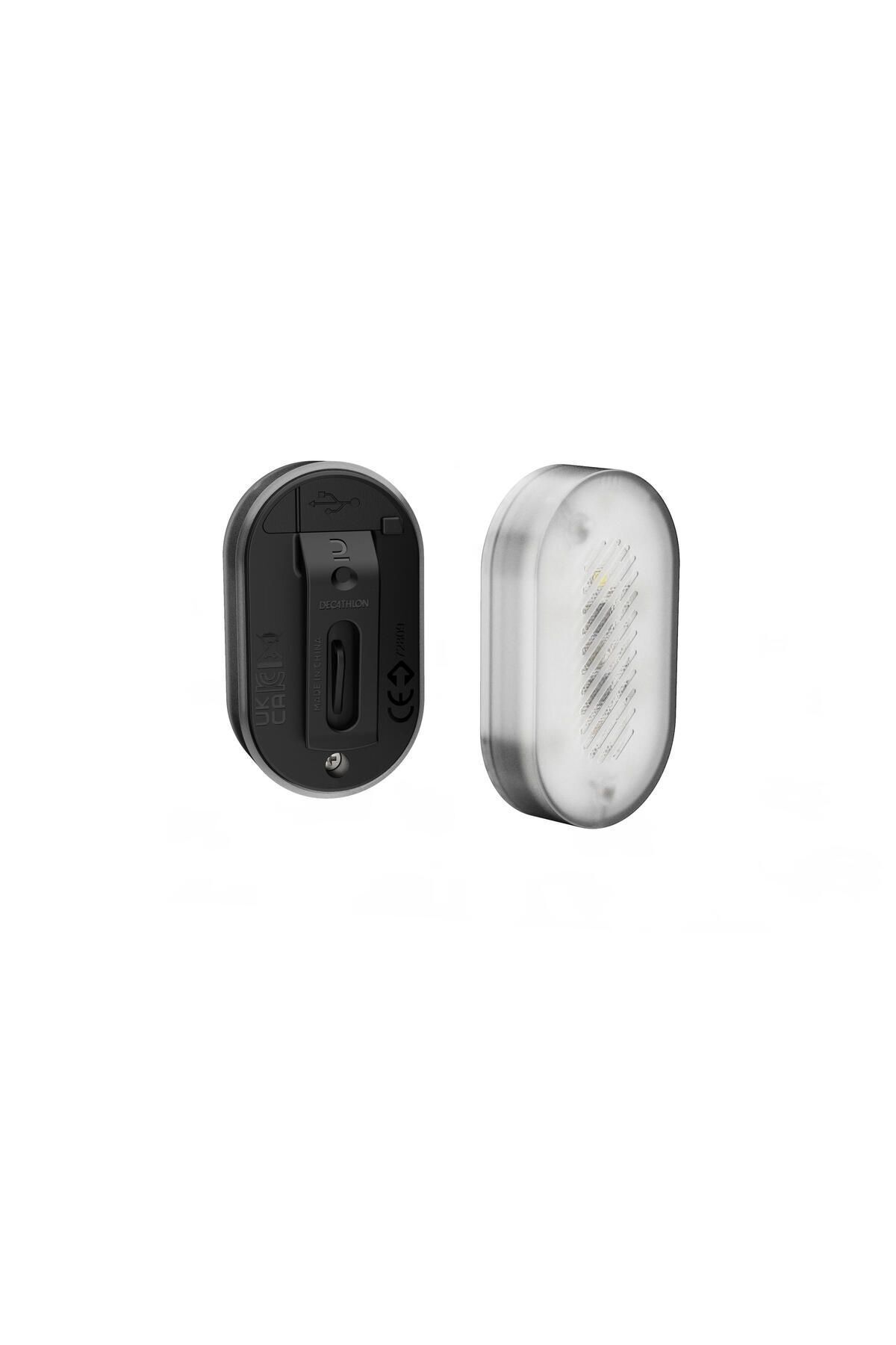 Decathlon SL510 USB передний и задний велосипедный фонарь, черный 335141
