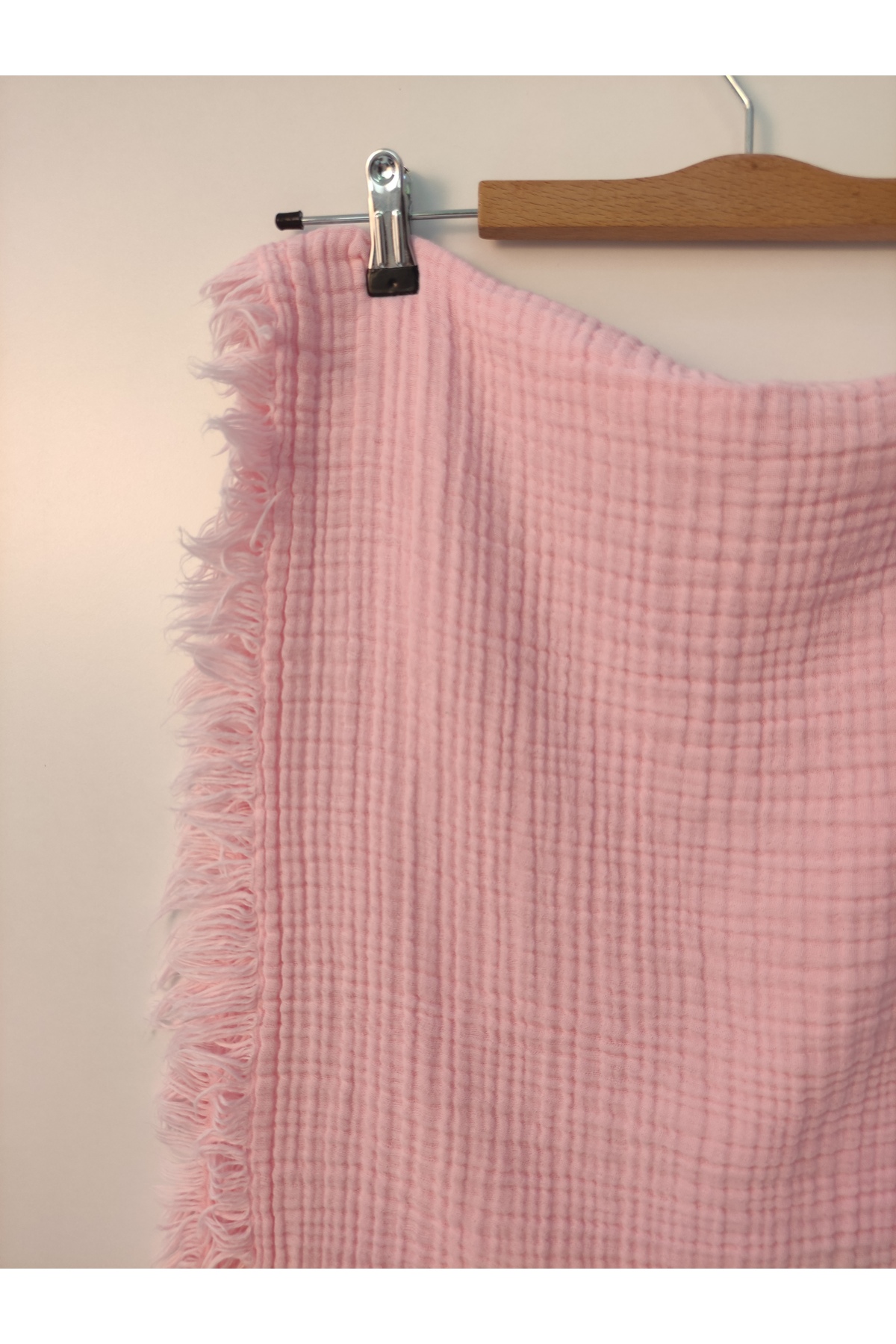 Bebella BEBEK BATTANİYESİ 4 KATLI MÜSLİN SAÇAKLI %100 PAMUKLU BEBEK PUSET ÖRTÜSÜ 100x120 cm HEDİYELİK fotoğrafı 5 (önizleme)