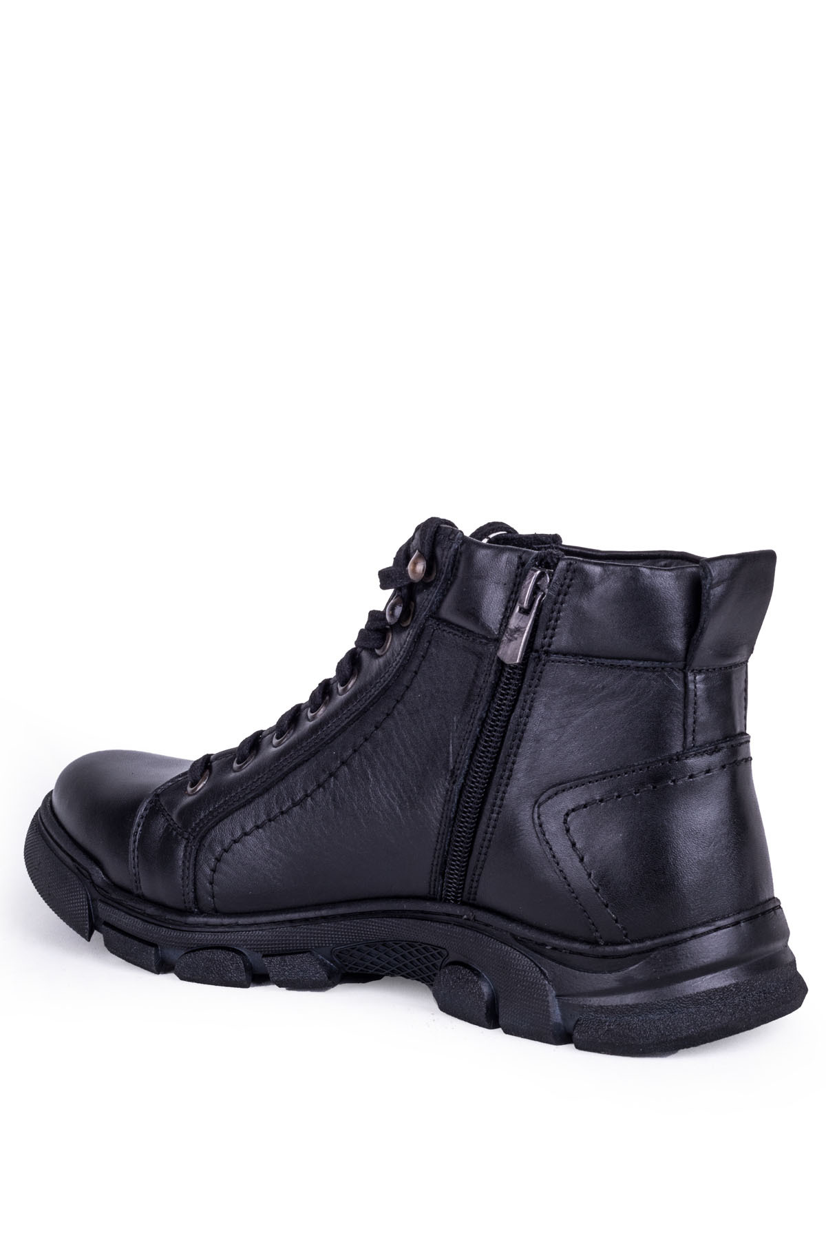 Ghattix  Zatta Kışlık Hakiki Deri Erkek Bot Fermuarlı - Görsel 5