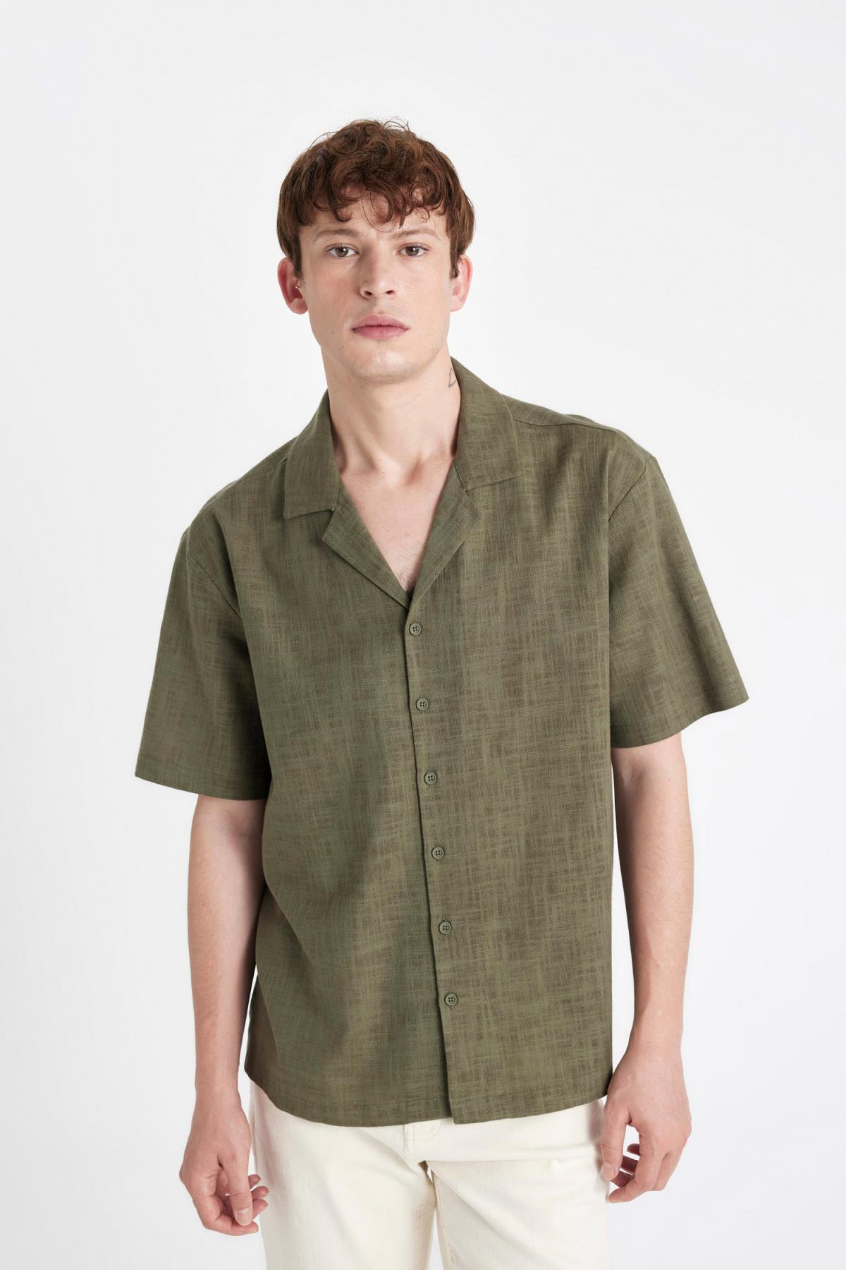 پیراهن مردانه دفاکتو | D4540AX24SM Defacto - Image 4