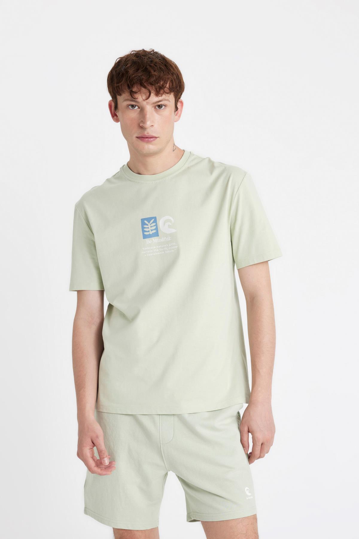 تی شرت مردانه دفاکتو | C5652AX24HS Defacto - Image 3