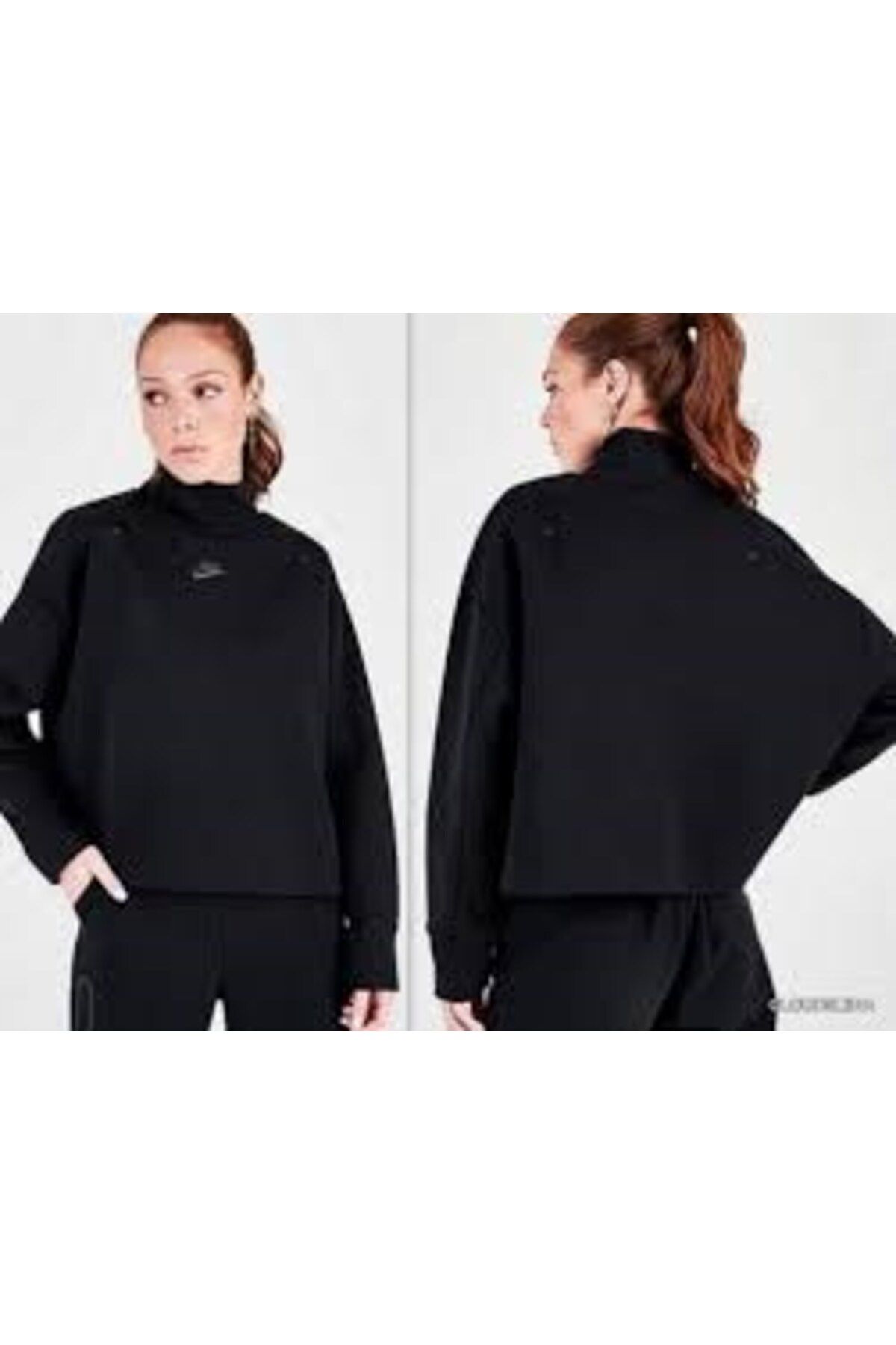 Nike Sportswear Tech Fleece Turtleneck Kad n Sweatshirt dd5628 010 Fiyat Yorumlar Trendyol
