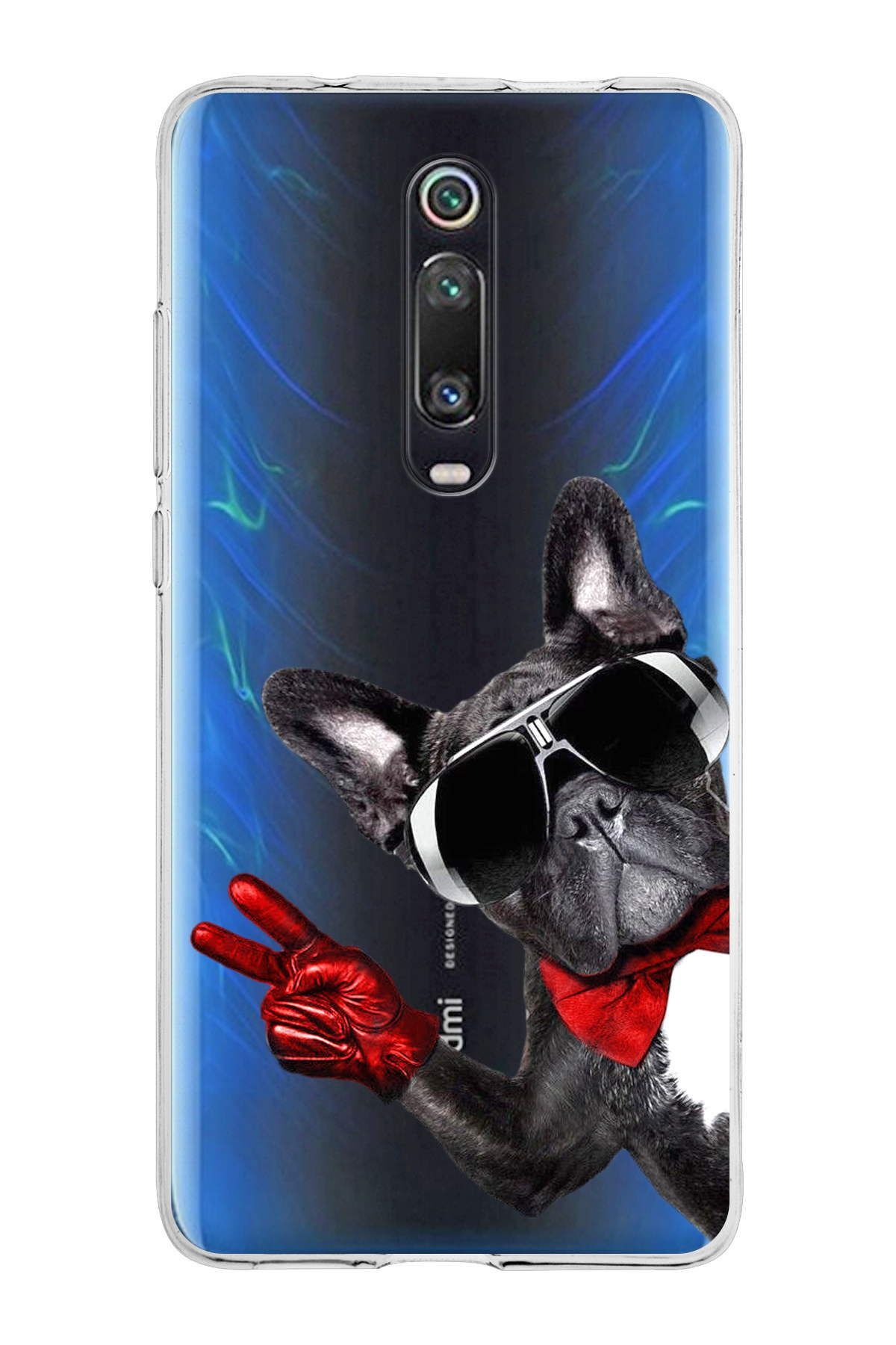 Xiaomi Mi 9T ile Uyumlu 1mm Slim Fit Köpek 2 050e Baskılı Şeffaf Kılıf