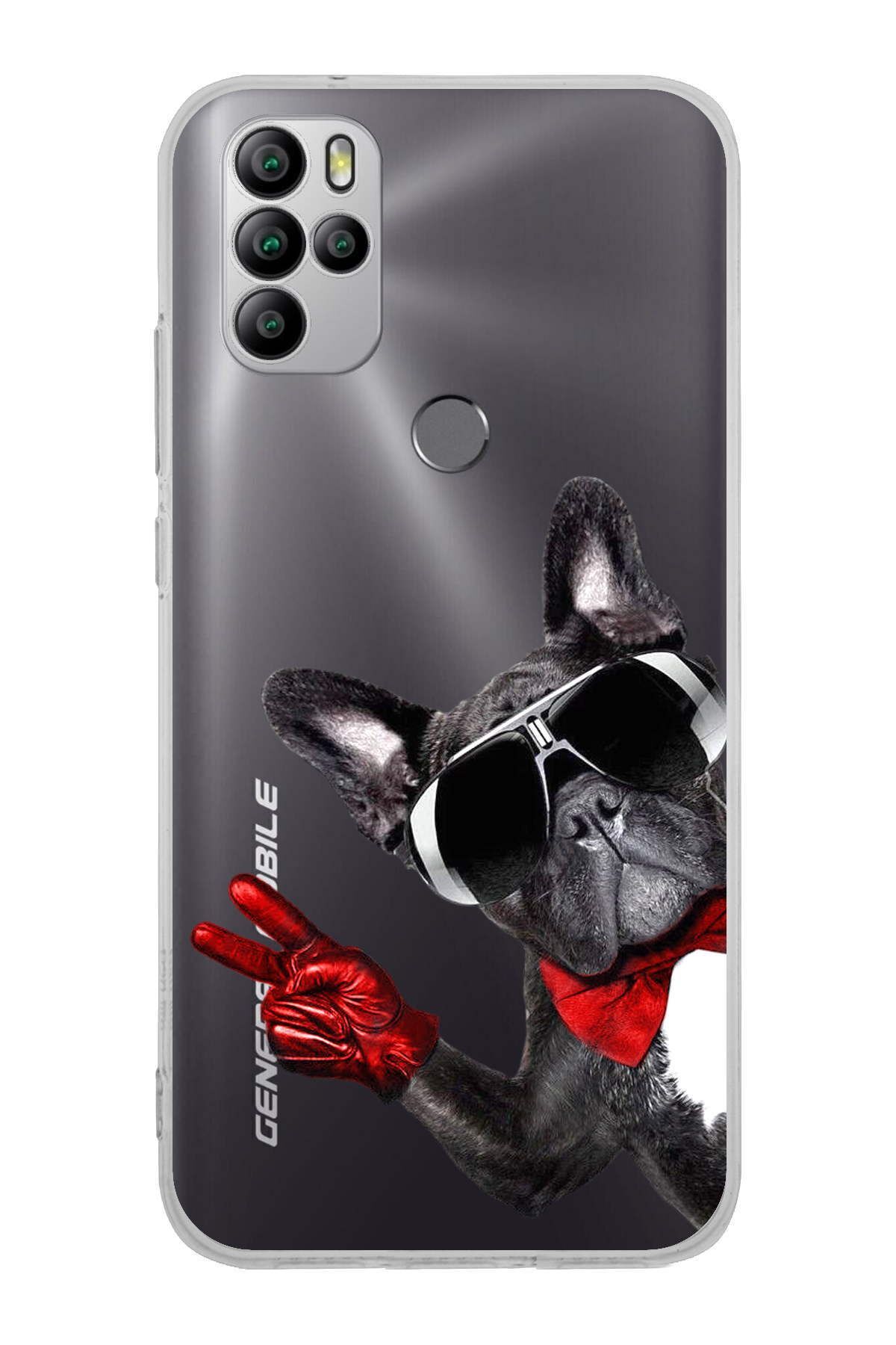 GM 21 Pro New Edition ile Uyumlu 1mm Slim Fit Köpek 2 050e Baskılı Silikon Şeffaf Kılıf