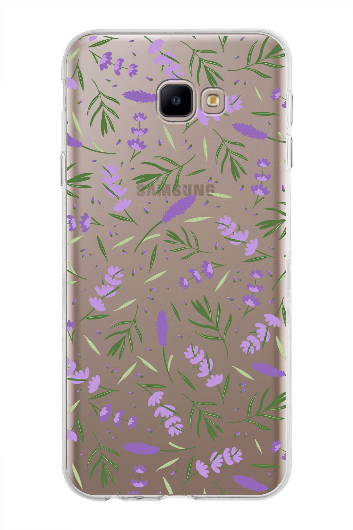 Samsung Galaxy J4 Core ile Uyumlu 1mm Slim Fit Water Color 3 Baskılı Şeffaf  Kılıf