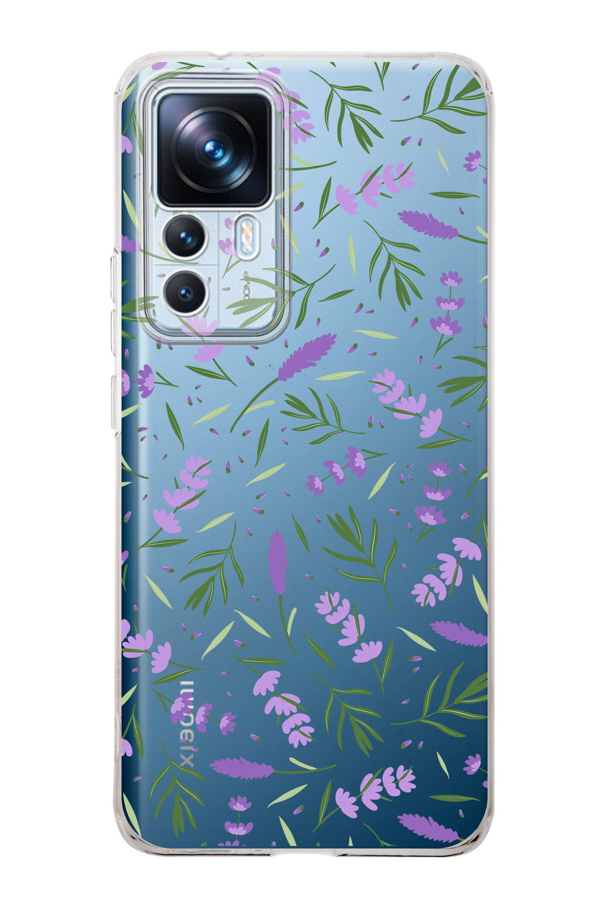 Xiaomi Mi 12T Pro ile Uyumlu 1mm Slim Fit Water Color 3 Baskılı Şeffaf  Kılıf