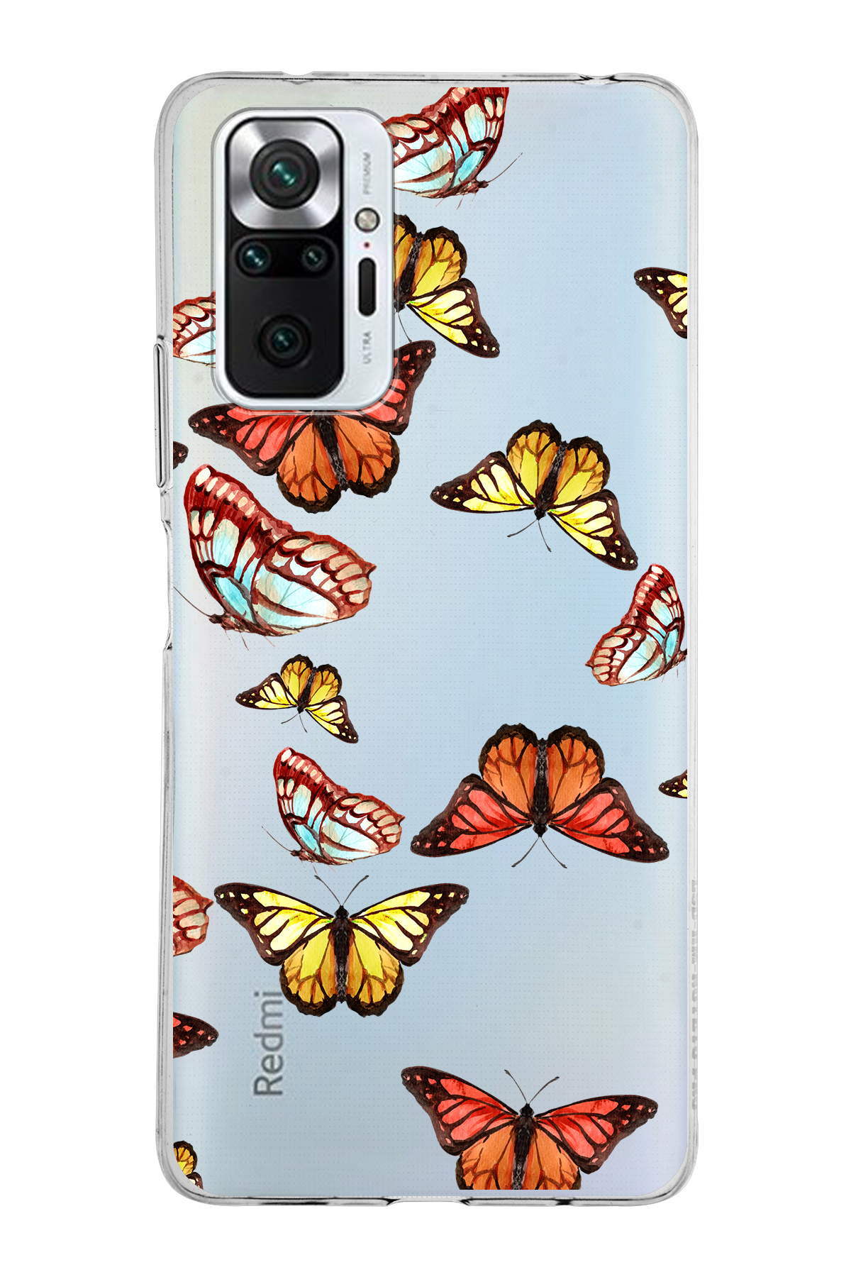 Xiaomi Redmi Note 10 Pro ile Uyumlu 1mm Slim Fit Water Color 2 Baskılı Şeffaf  Kılıf