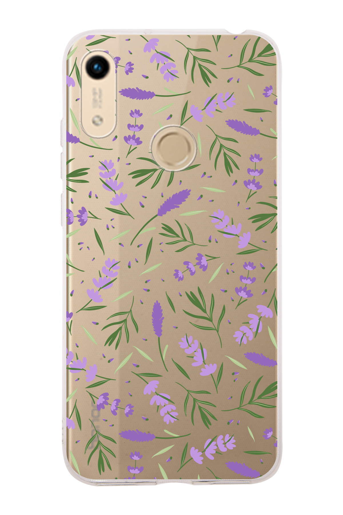 Huawei Honor 8A ile Uyumlu 1mm Slim Fit Water Color 3 Baskılı Şeffaf  Kılıf