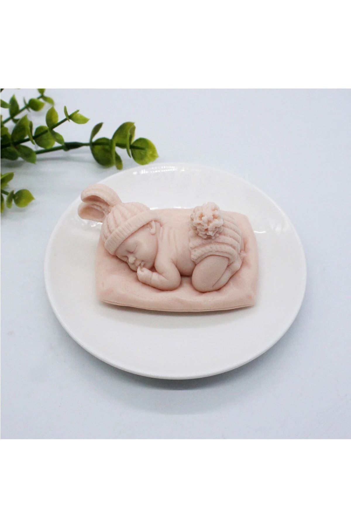HogART Design Yastıklı Tavşan Bebek Sabun Mum & Kokulutaş Silikon Kalıbı fotoğrafı 4 (önizleme)