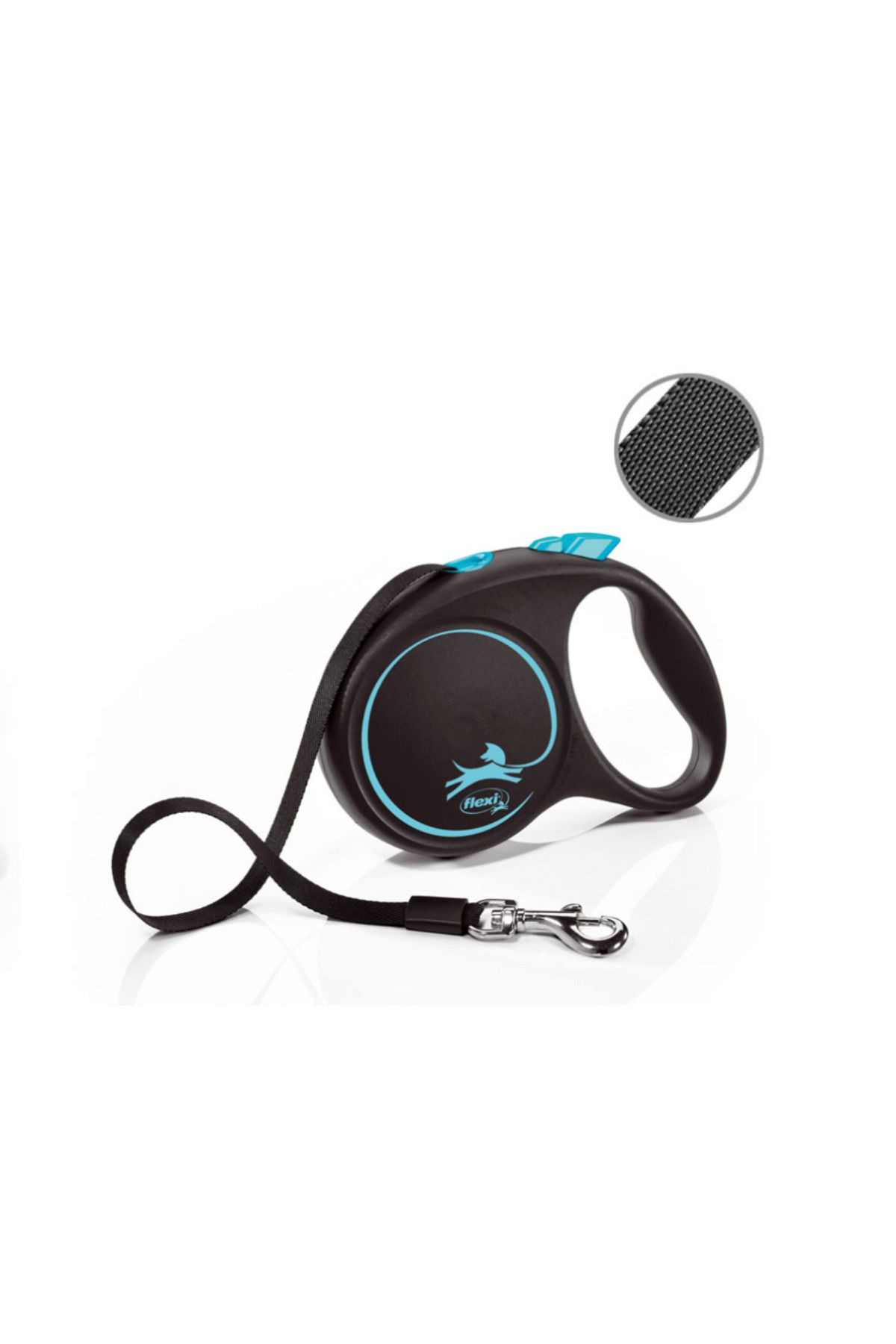 Flexi-Extending Walking Collar - Black Design Strip 6