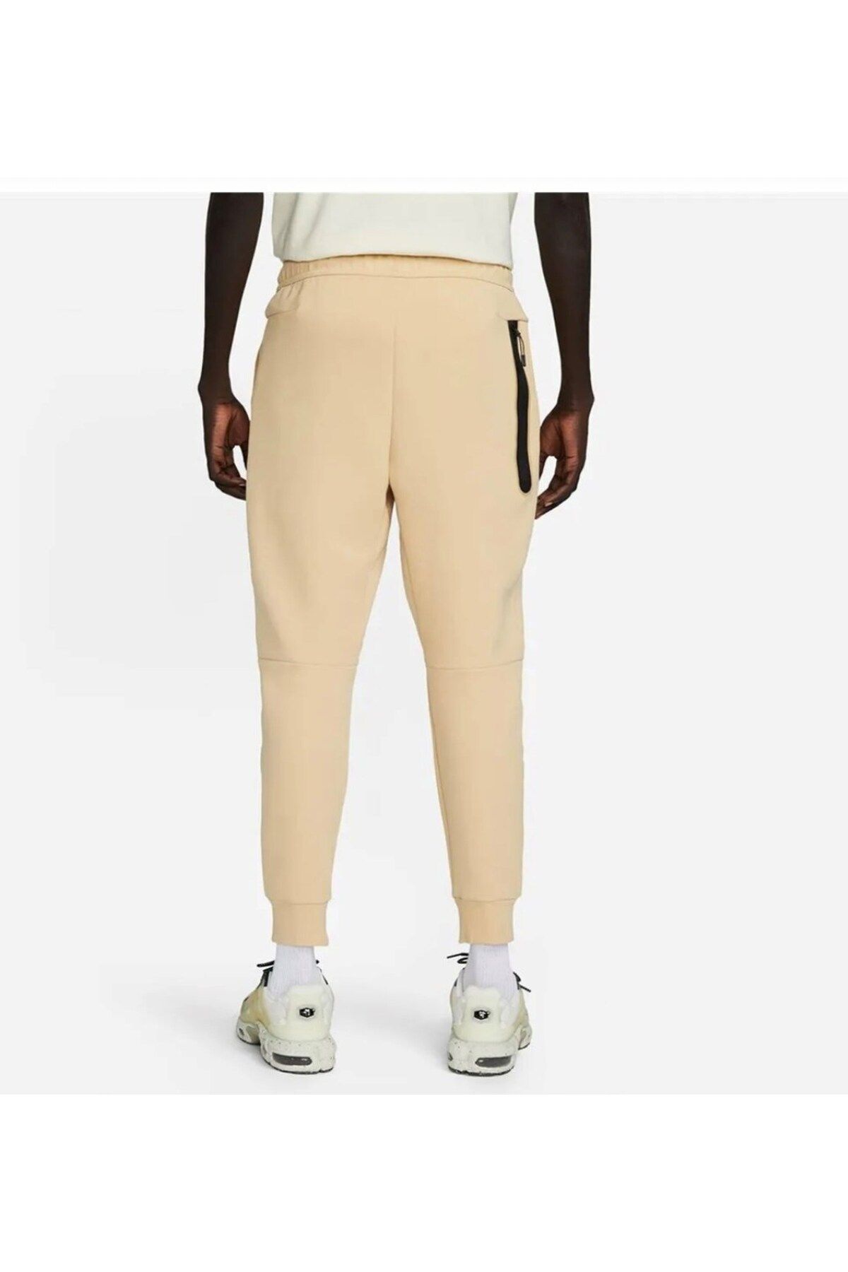Nike sportswear tech fleece beige best sale