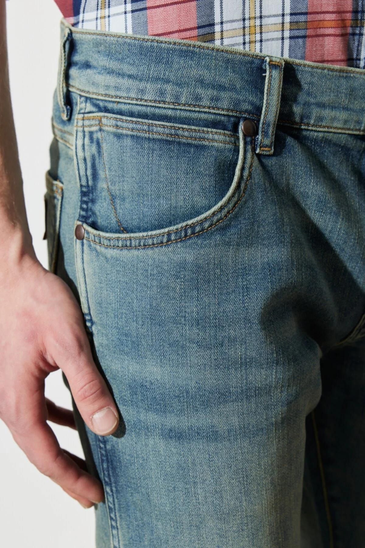 WANGLER Wrangler Larston Slim Tapered Erkek Jean Pantolon W18s5929y Erkek Giyim
