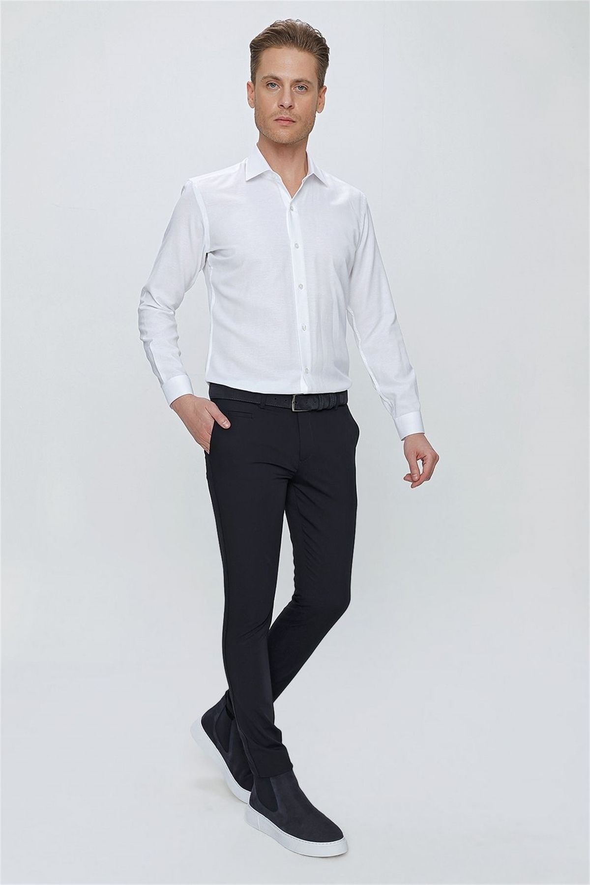 Efor P 1077 Slim Fit Темно-синие спортивные брюки P1077Y0121