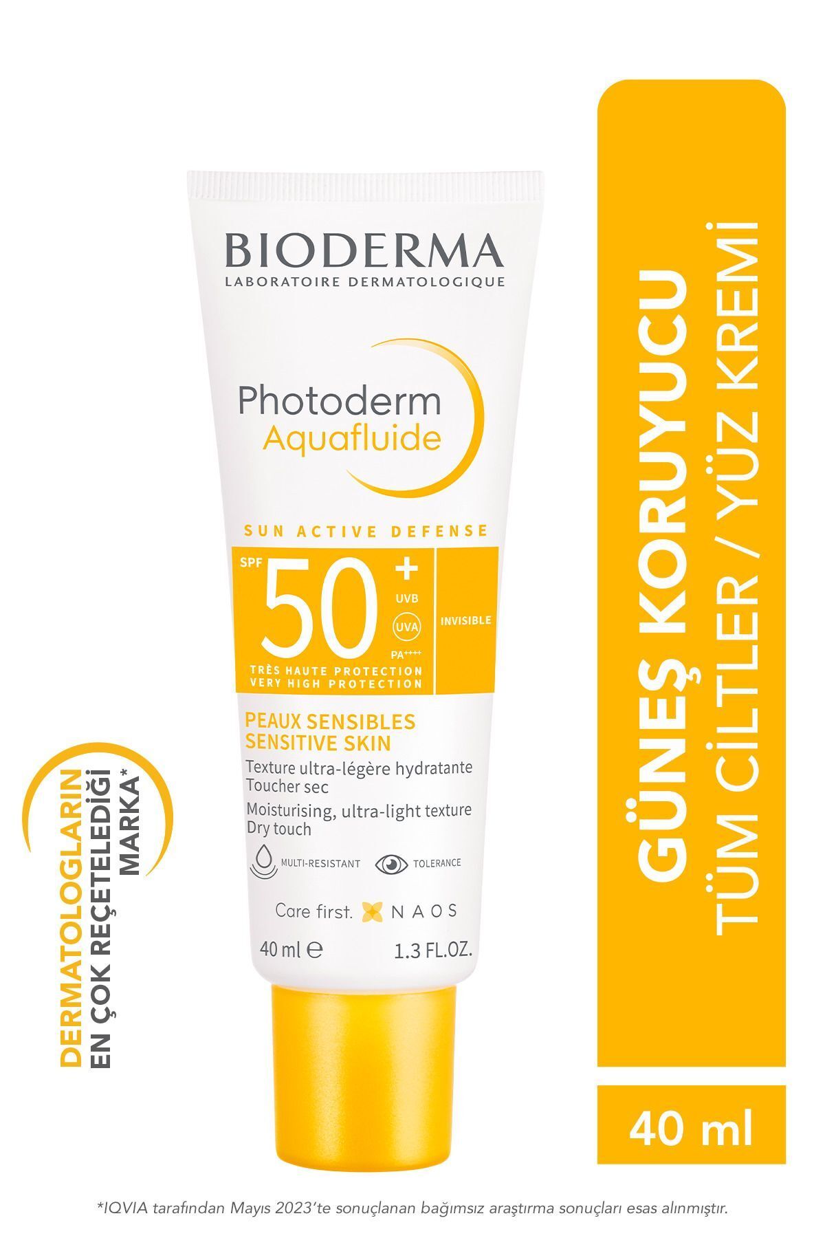 Bioderma Photoderm Aquafluid SPF50+ Солнцезащитный крем для лица с высокой защитой для любой кожи 40 мл 10001412