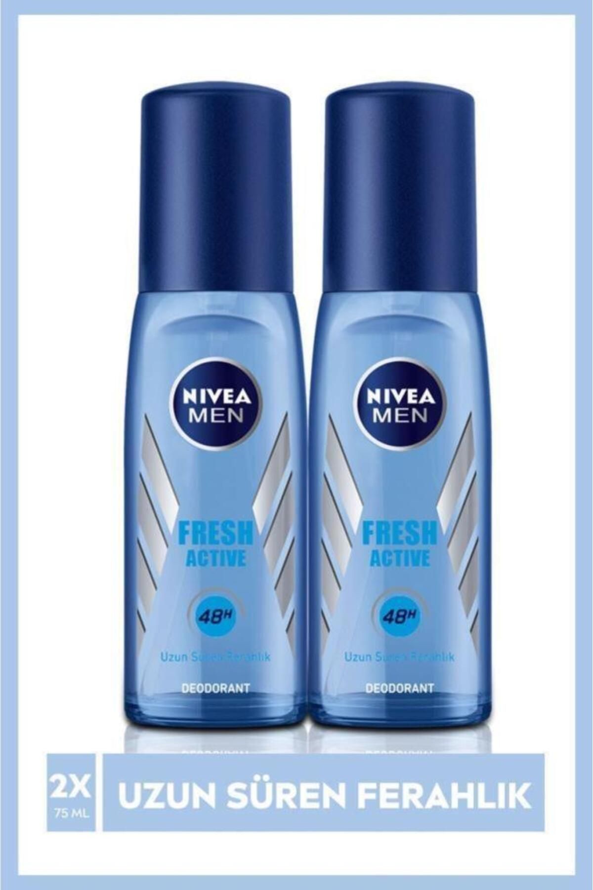 NIVEA Men Pump Spray Deodorant Fresh Active Дезодорант 48 часов Защита от пота и запаха пота SET.NVE.877