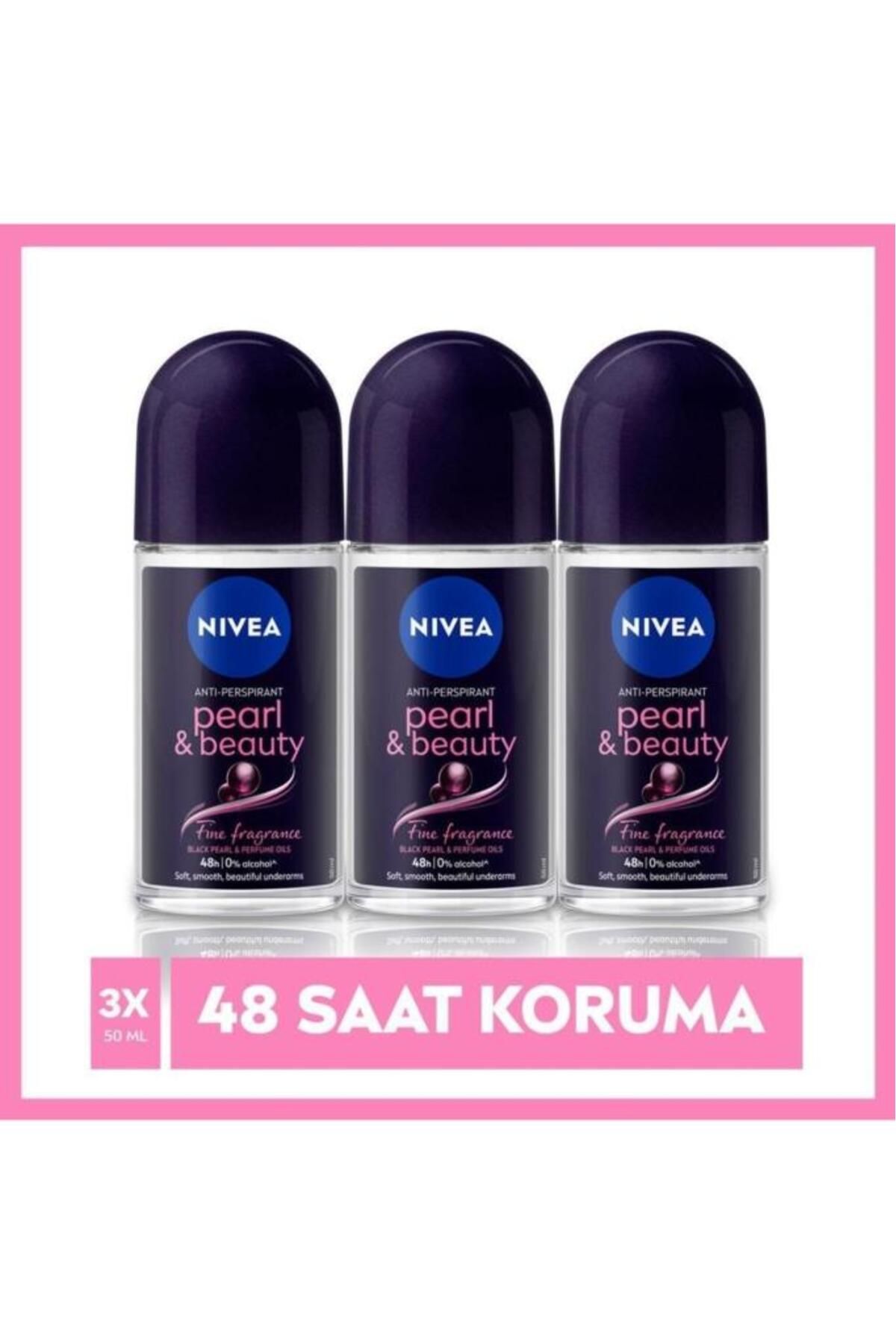 Женский шариковый дезодорант NIVEA Pearl&beauty Fine Fragrance, защита от пота, 48 часов, 50 мл