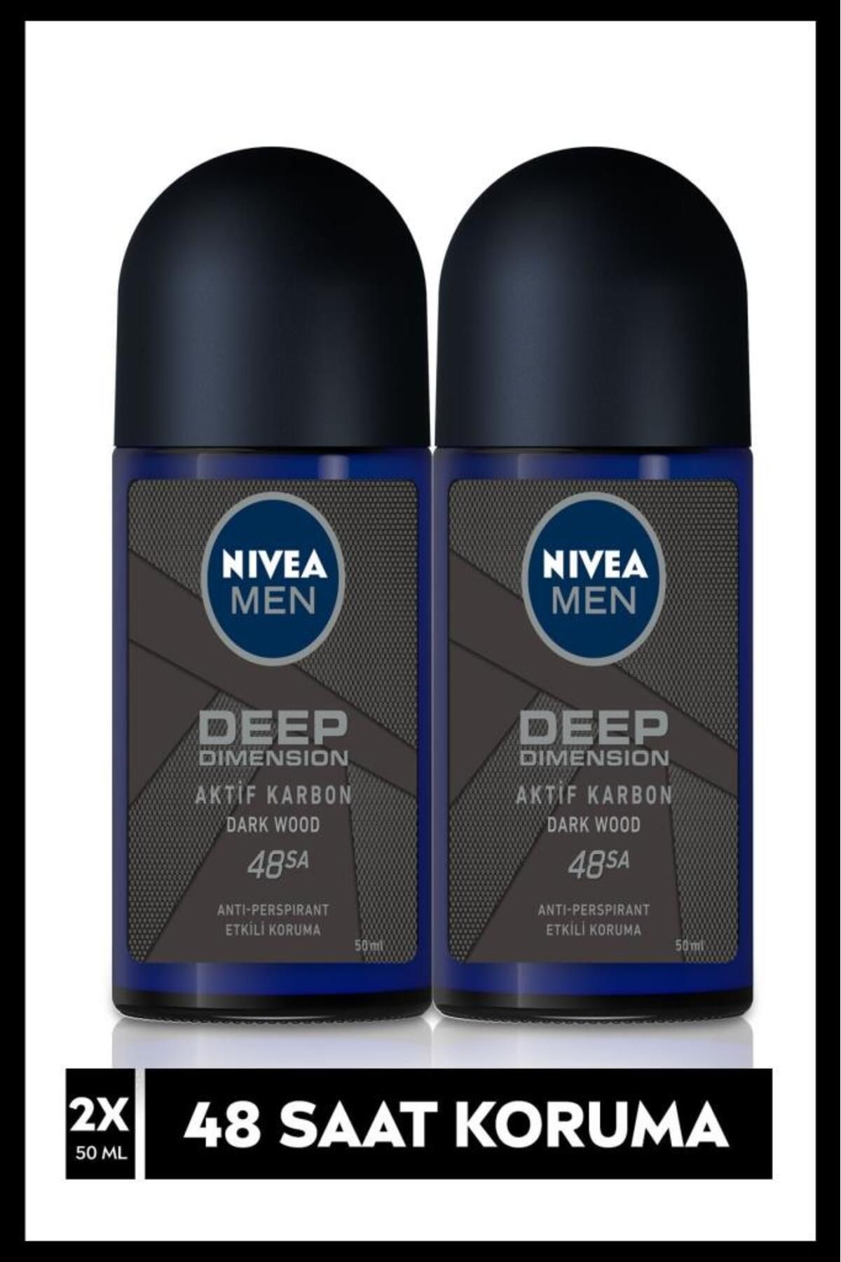 NIVEA Men Deep Dimension Мужской дезодорант шариковый, 50 мл НАБОР из 2.NVE.252