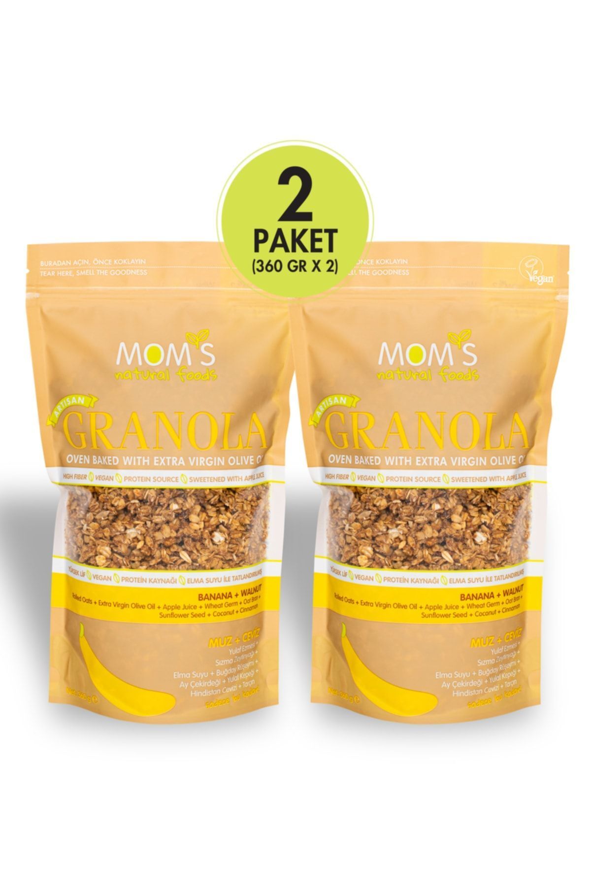 2'li Muz - Ceviz Granola 360 G