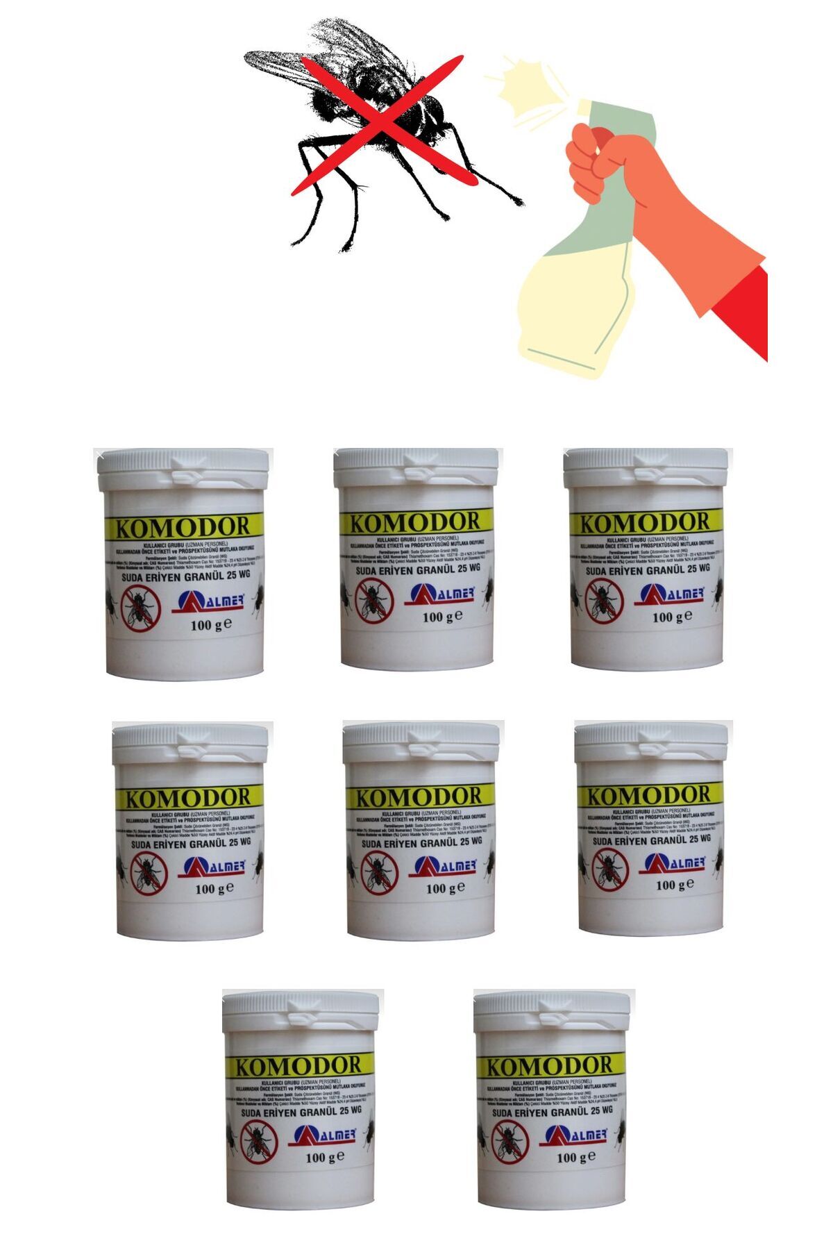 almer KOMODOR 8'li Sinek İlacı