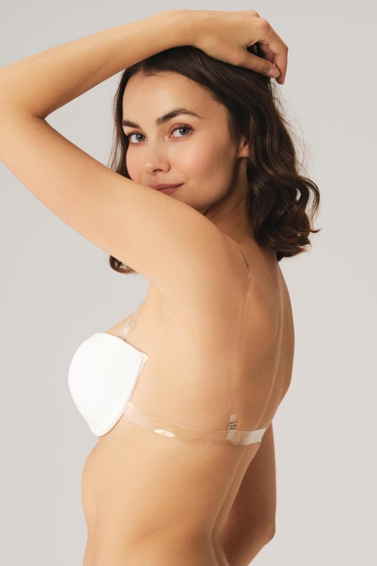 Anıl-3689 Underwire Micro Transparent Back Push Up Χαμηλό Σουτιέν 3