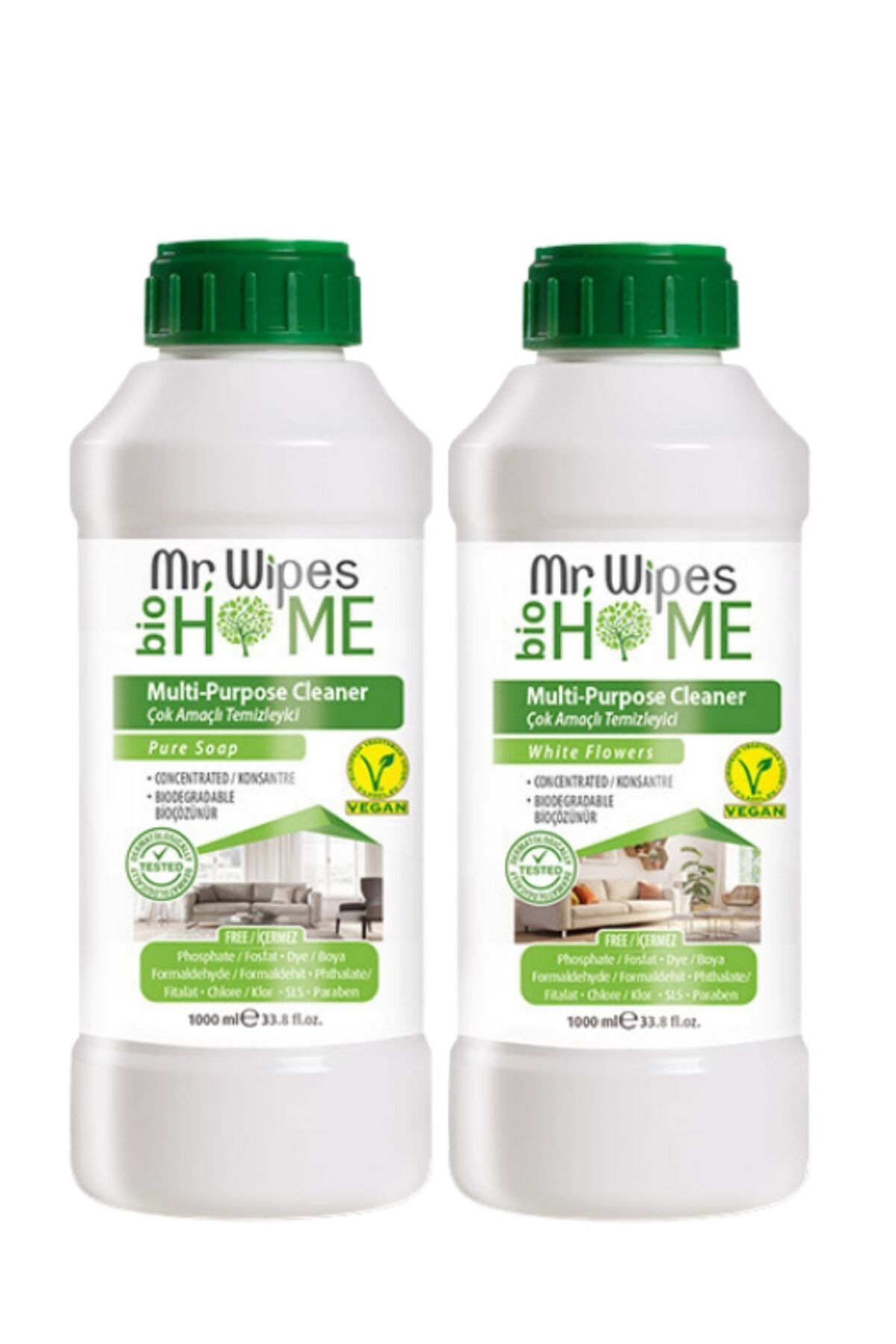 Farmasi FARMASİ 1000 ML ÇOK AMAÇLI TEMİZLEYİCİ SABUN VE ÇİÇEK KOKULU 2 X1000 ML