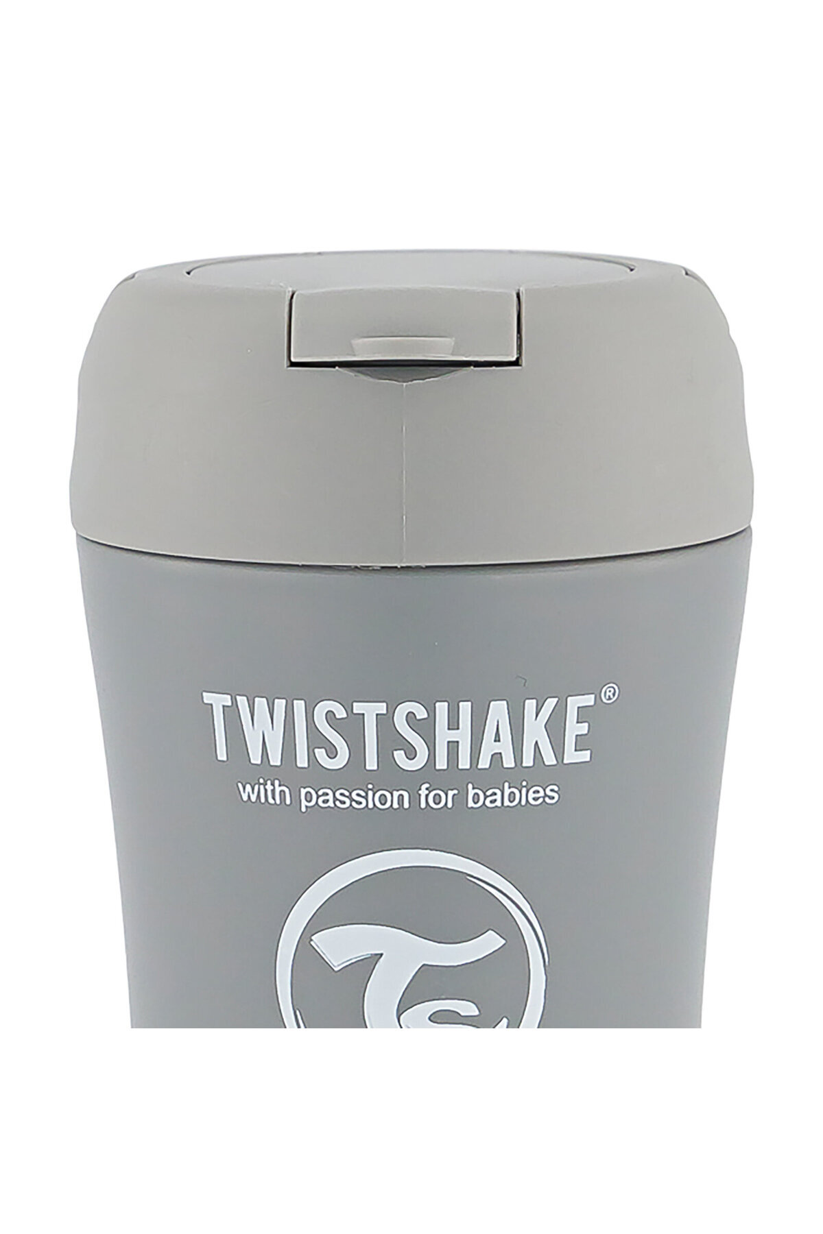 Twistshake Mama Termosu Gri 350 ml, kaşıklı bebek mama termosu, kaşıklı termos fotoğrafı 3 (önizleme)